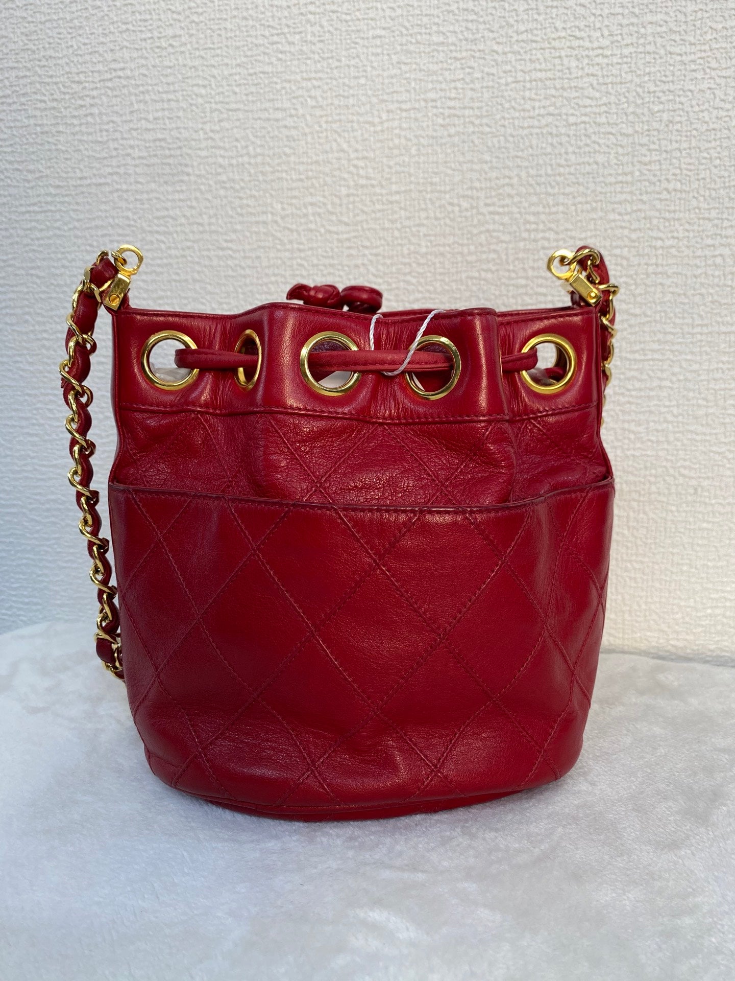 CHANEL Genuine Quilted Bucket Shoulderbag Set