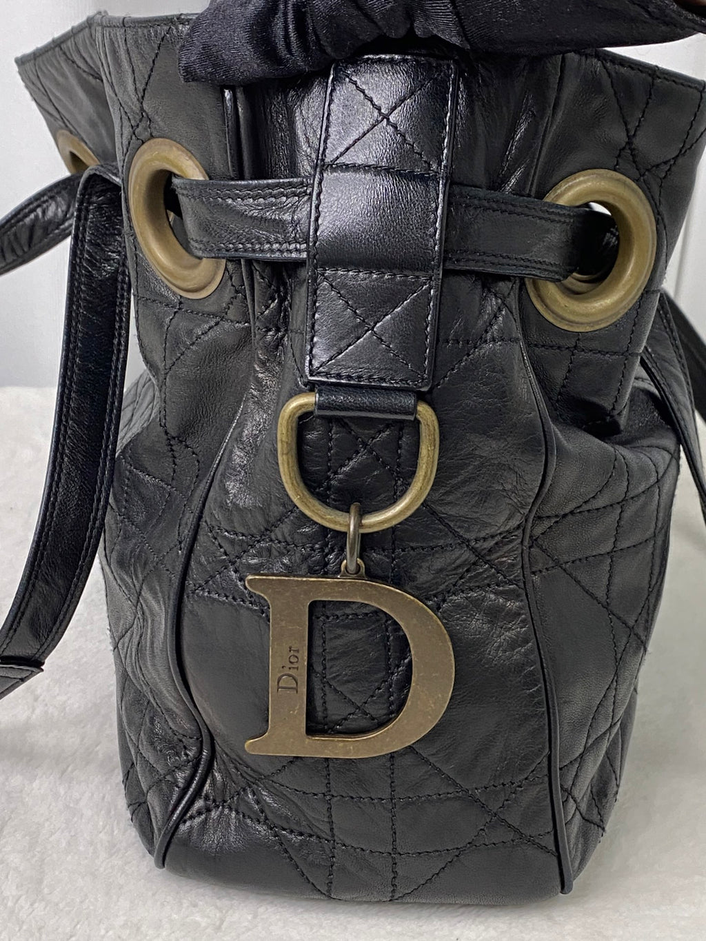 CHRISTIAN DIOR Genuine Leather 2WAY Shoulderbag