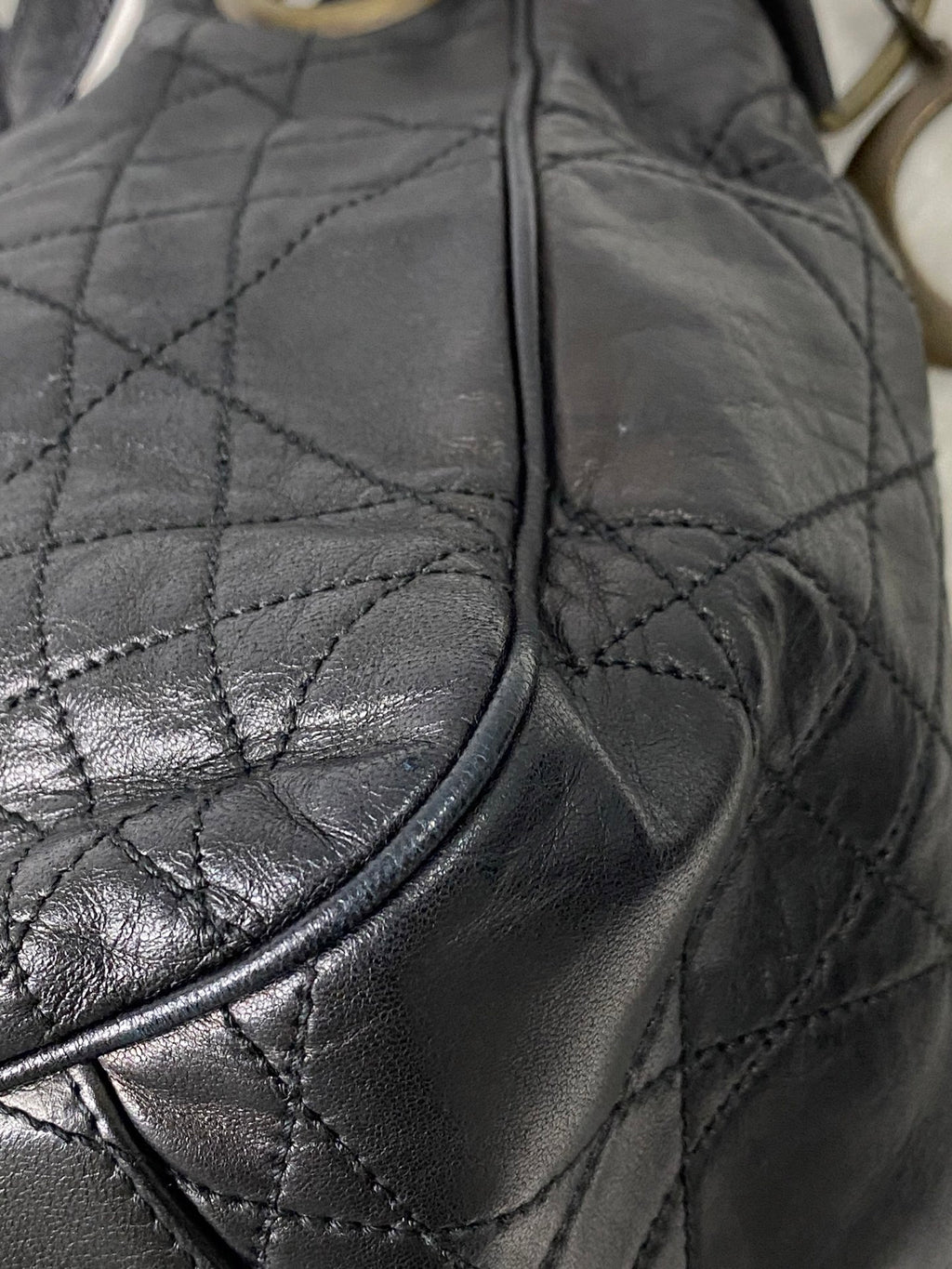 CHRISTIAN DIOR Genuine Leather 2WAY Shoulderbag