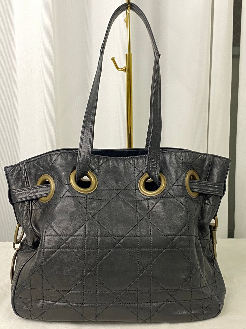 CHRISTIAN DIOR Genuine Leather 2WAY Shoulderbag
