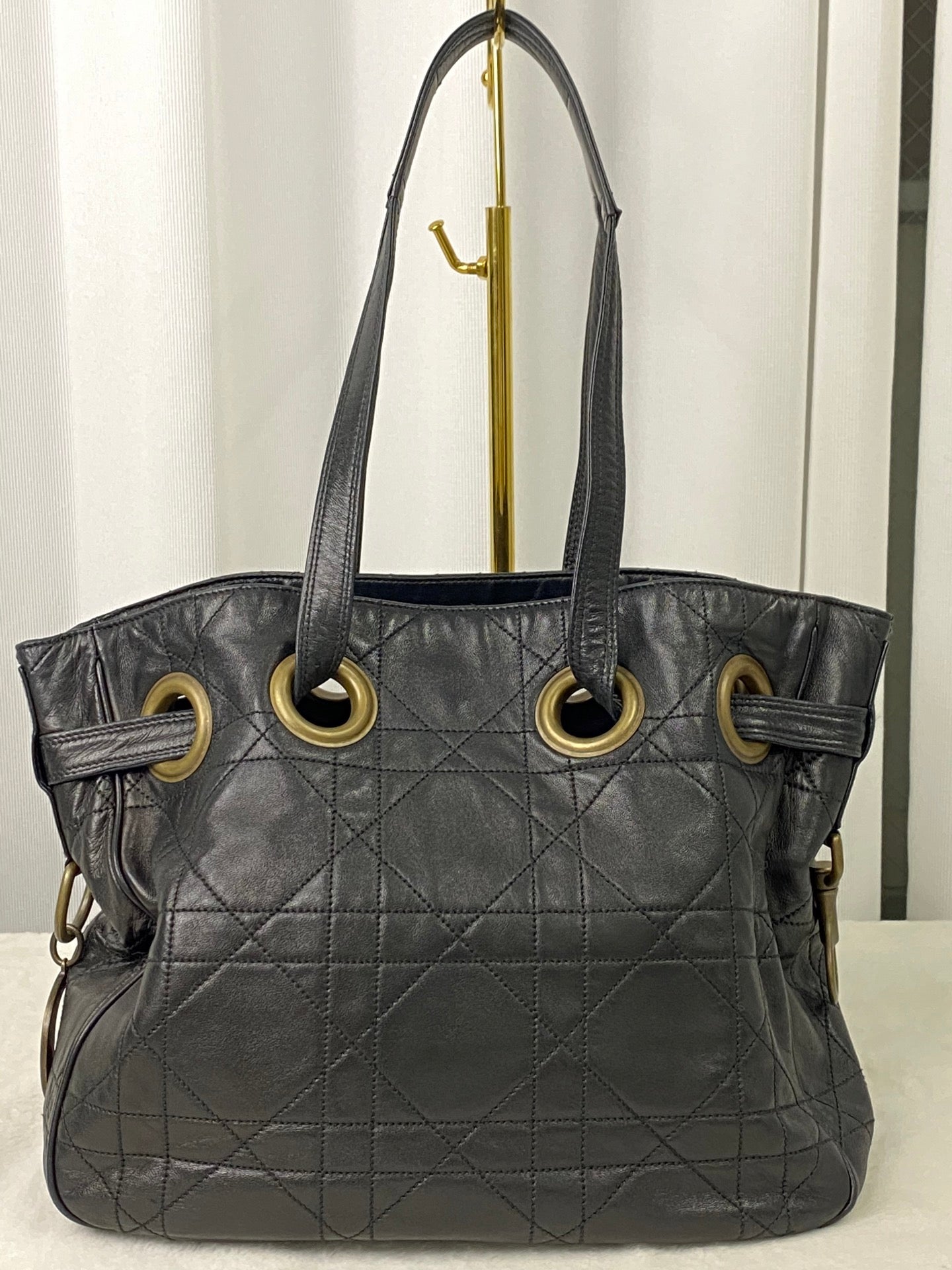 CHRISTIAN DIOR Genuine Leather 2WAY Shoulderbag