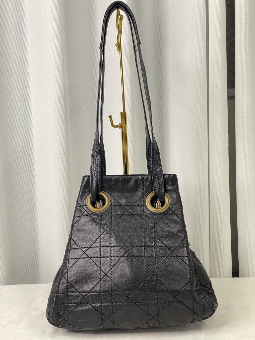 CHRISTIAN DIOR Genuine Leather 2WAY Shoulderbag