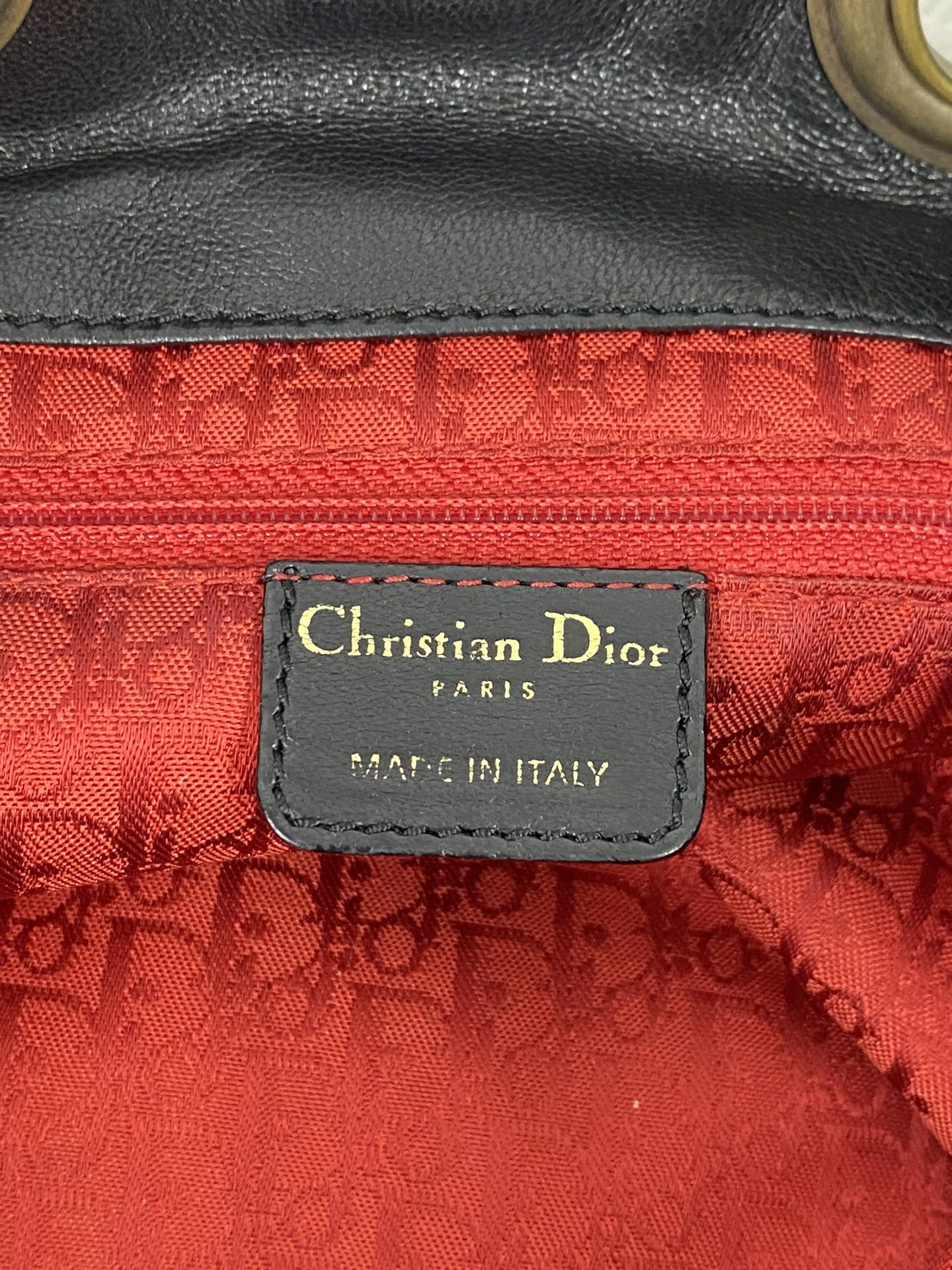 CHRISTIAN DIOR Genuine Leather 2WAY Shoulderbag