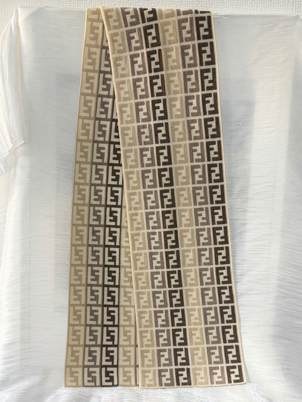 FENDI Zucchino Wool Scarf