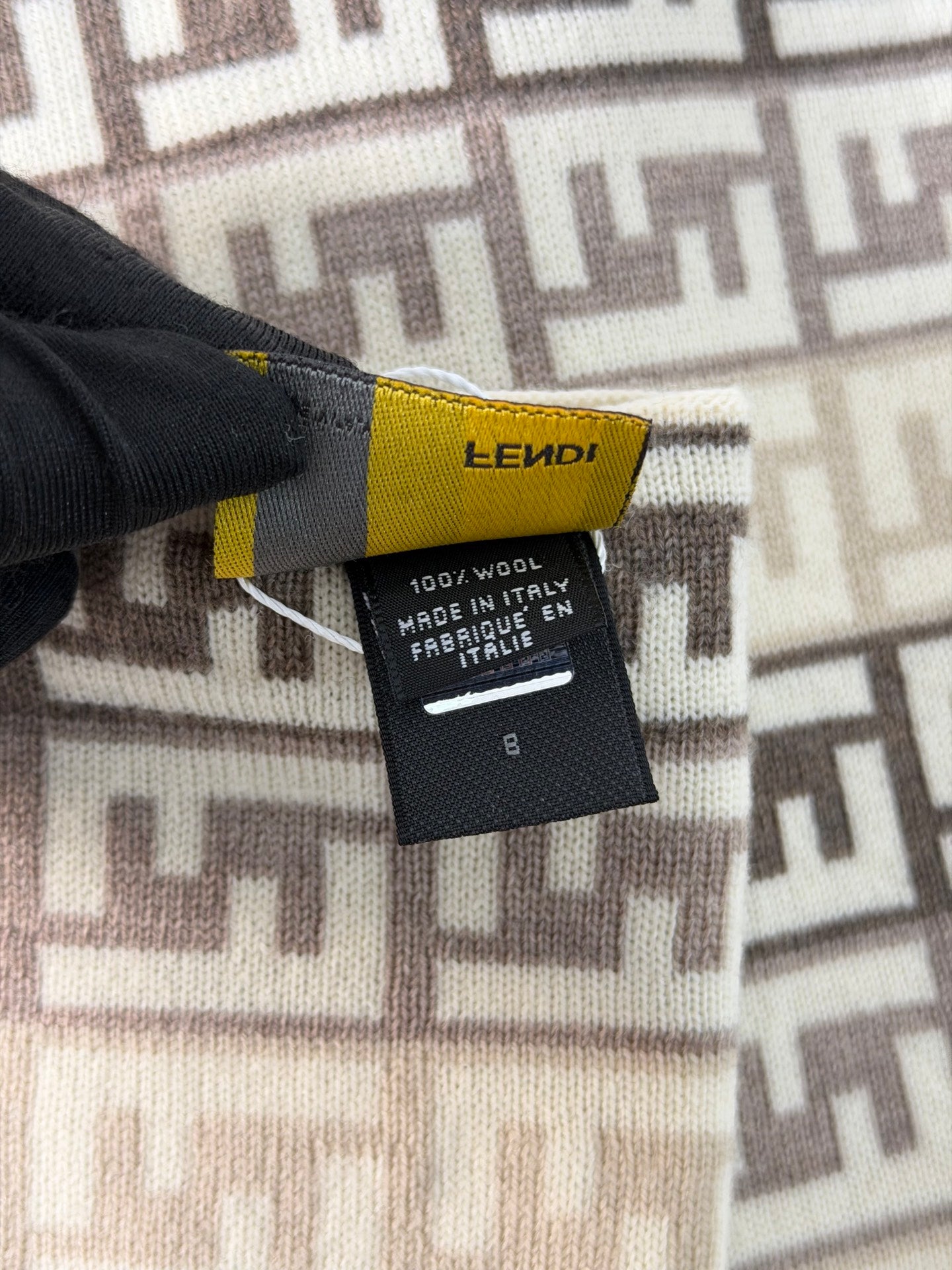 FENDI Zucchino Wool Scarf