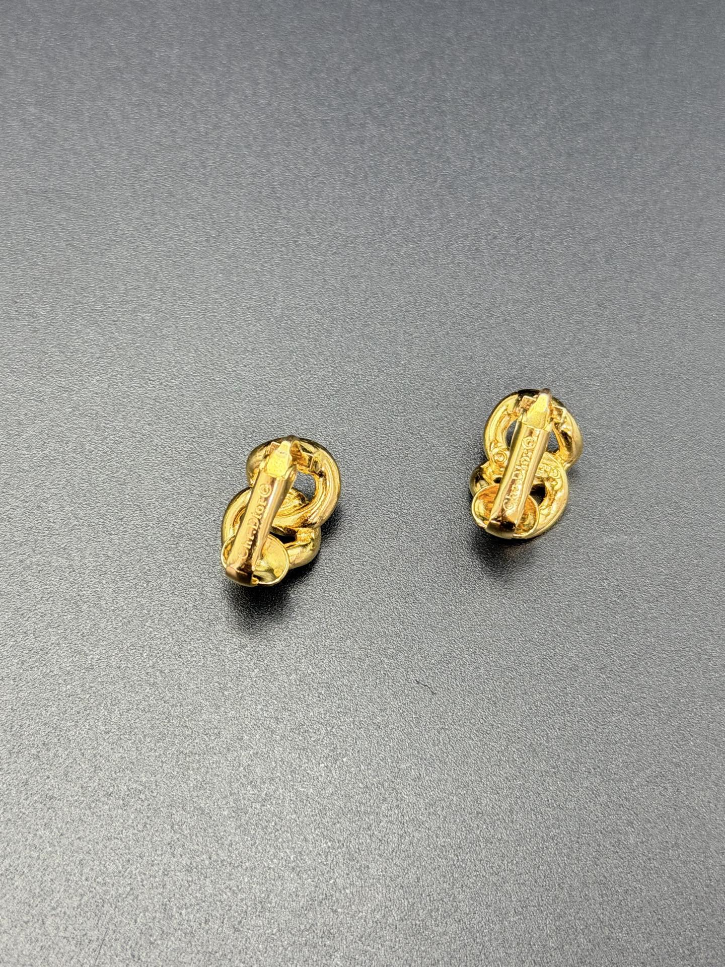 CHRISTIAN DIOR CD Logo Earring