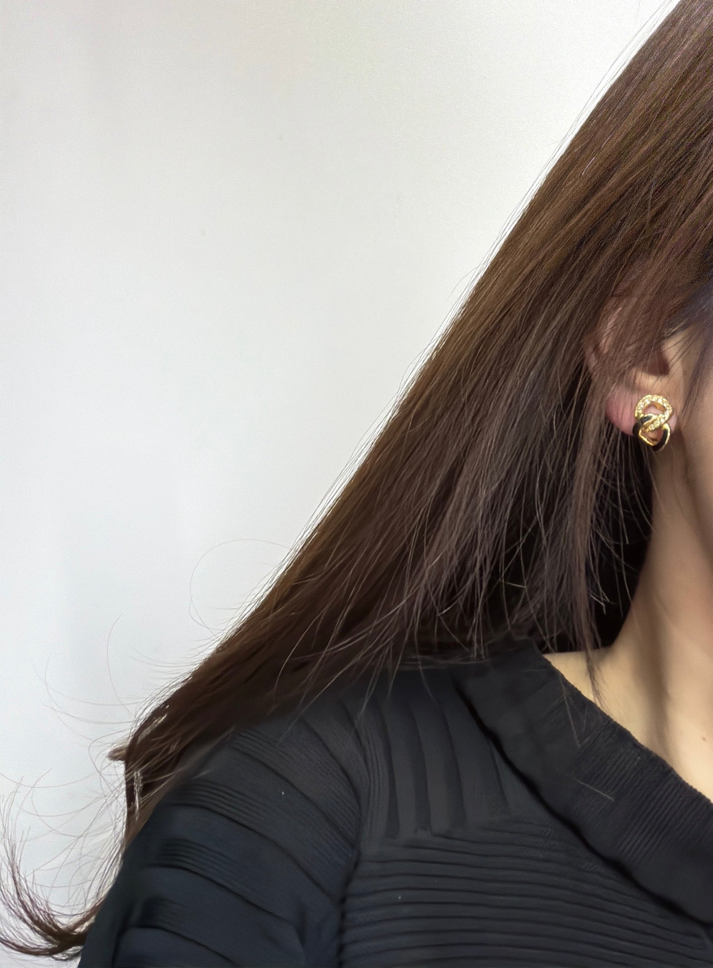 CHRISTIAN DIOR CD Logo Earring