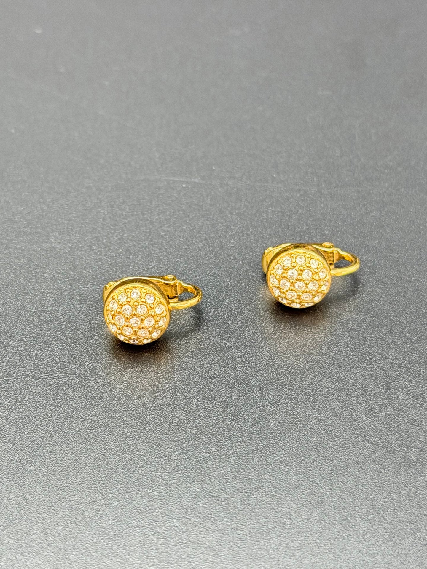 CHRISTIAN DIOR Rheinstone Earring