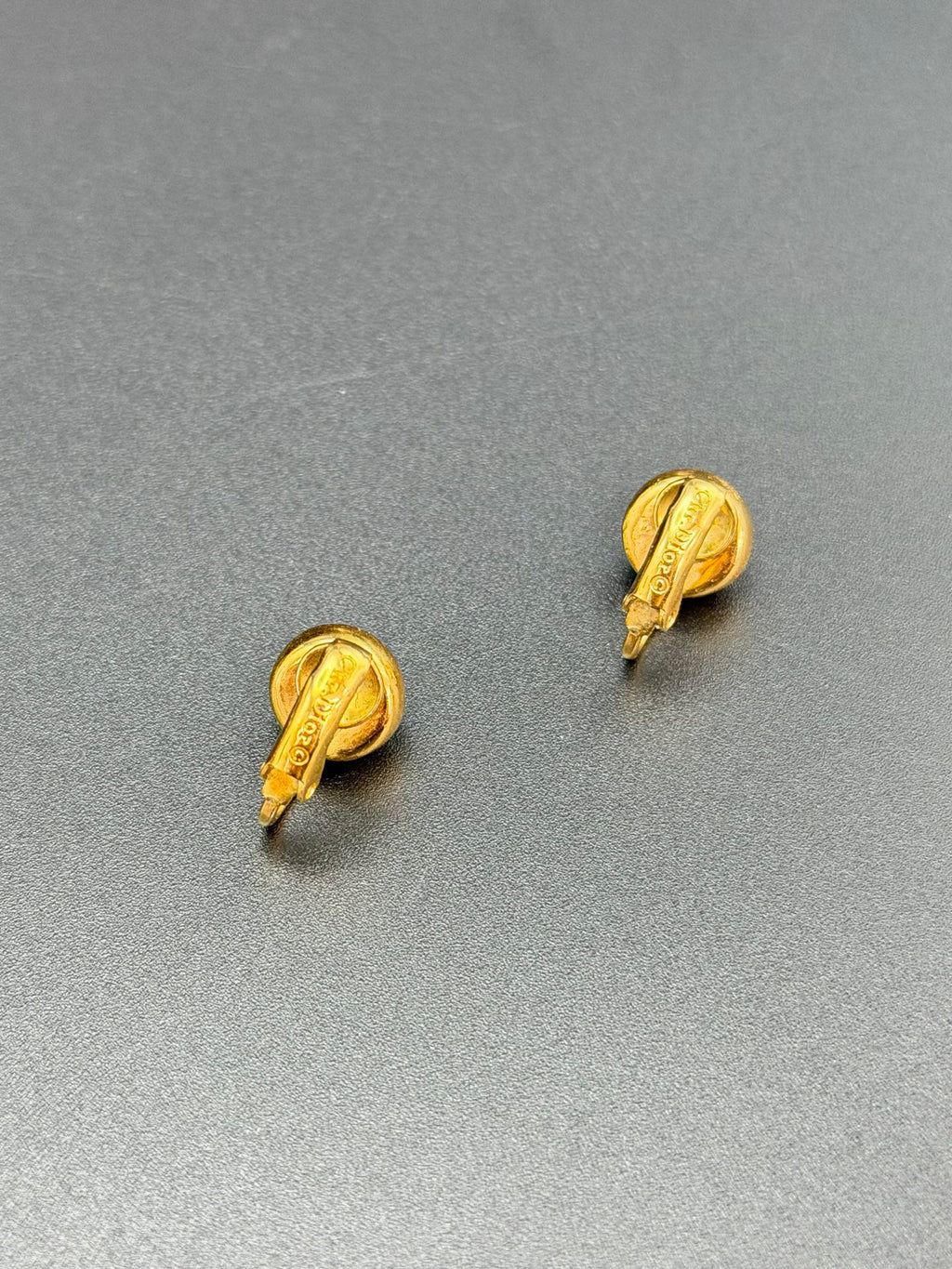 CHRISTIAN DIOR Rheinstone Earring