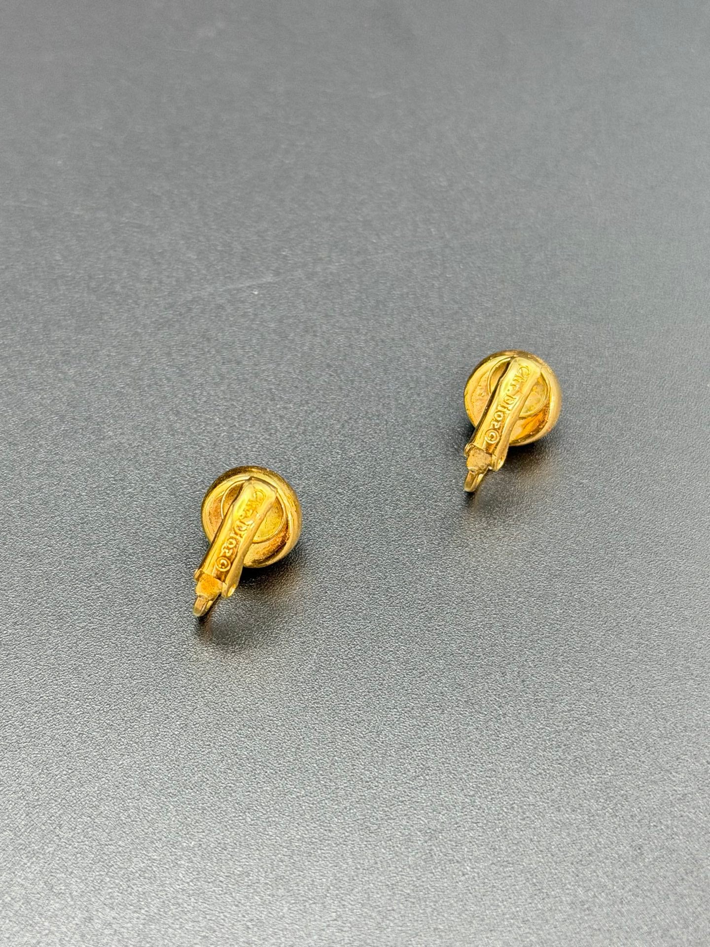 CHRISTIAN DIOR Rheinstone Earring
