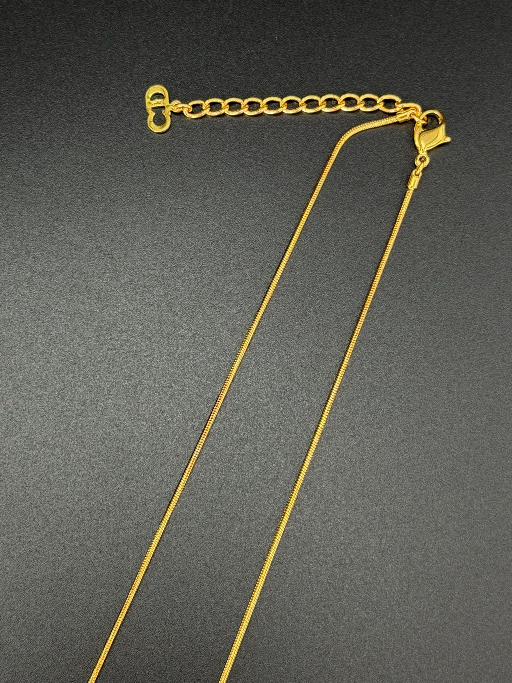 CHRISTIAN DIOR Vintage Logo Necklace