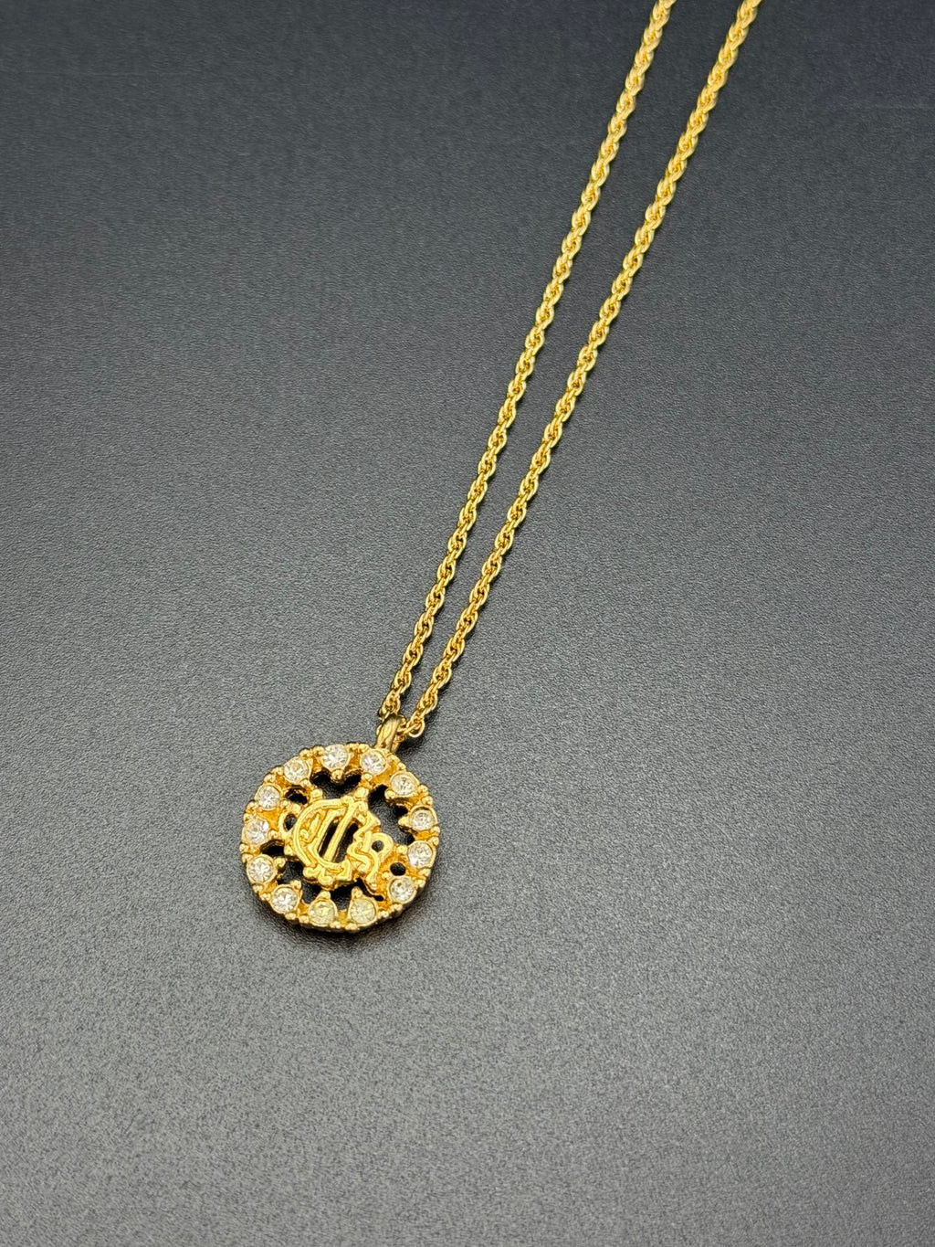 CHRISTIAN DIOR Rheinstone Vintage Necklace