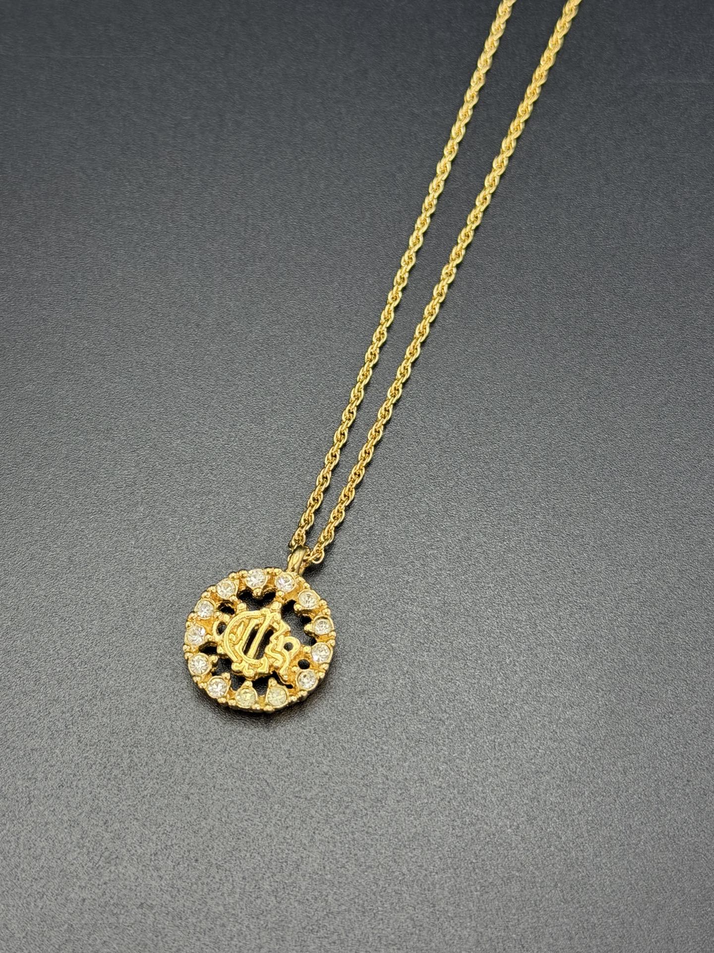 CHRISTIAN DIOR Rheinstone Vintage Necklace