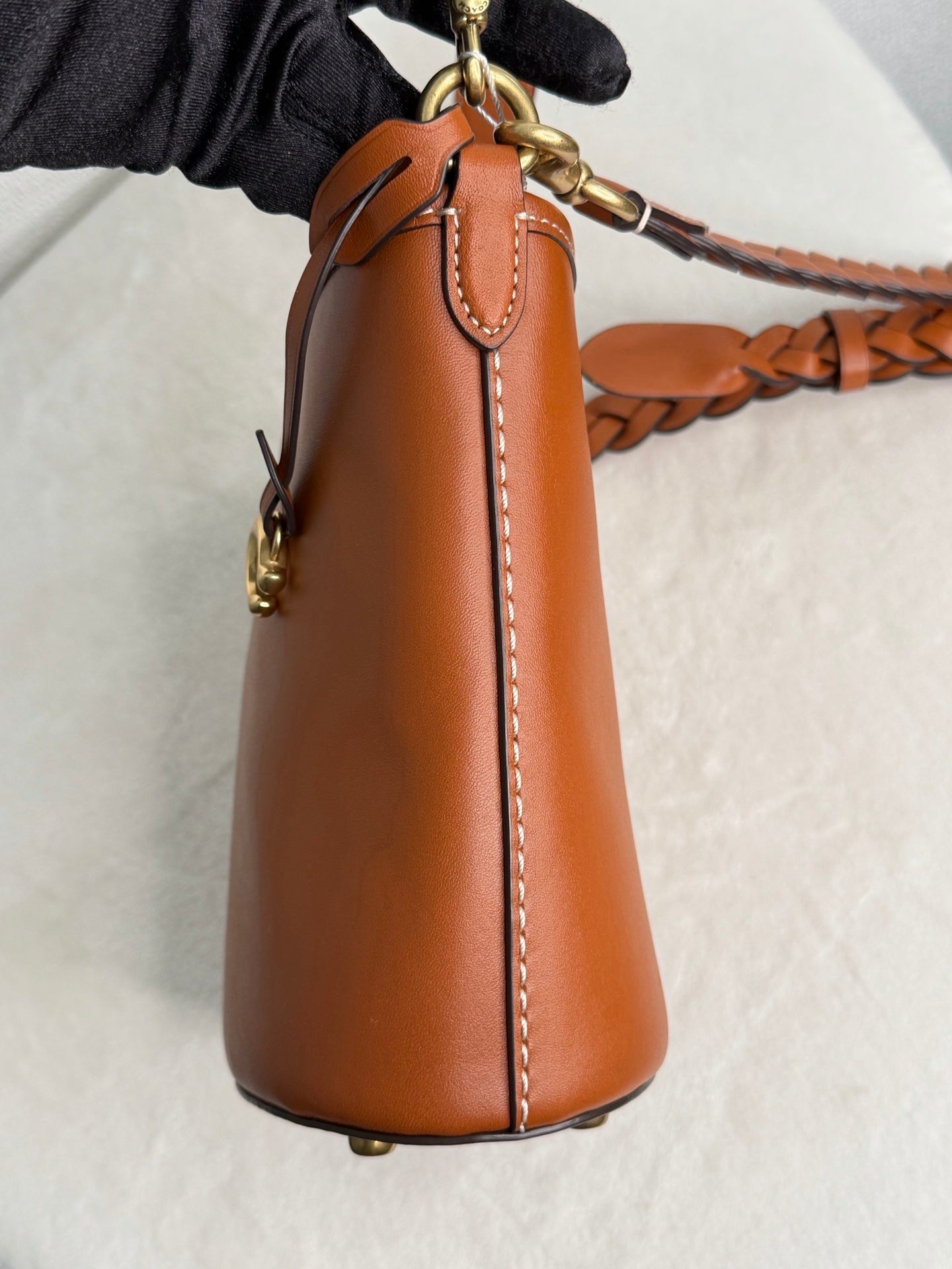 COACH 2WAY Leather Bucket Shoulderbag