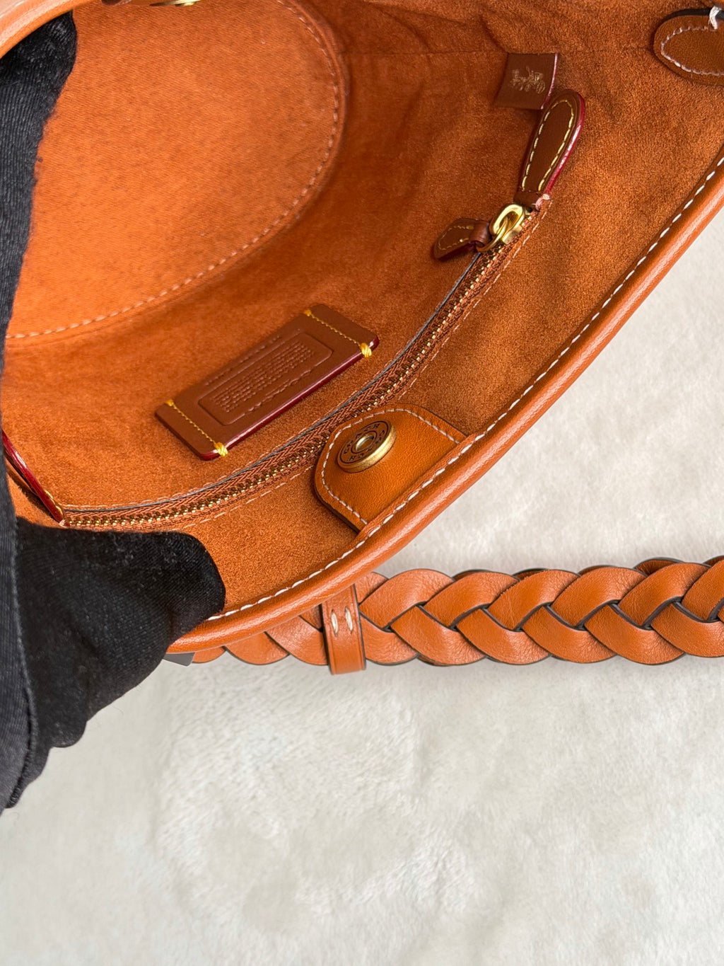 COACH 2WAY Leather Bucket Shoulderbag