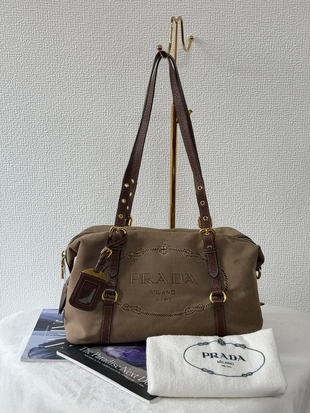 PRADA Canvas Pre-loved Handbag