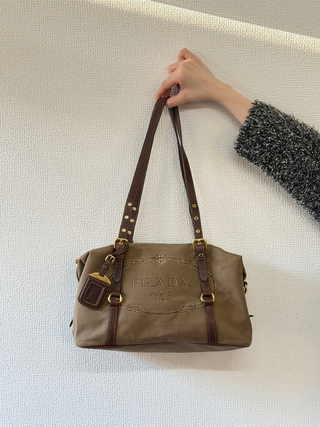 PRADA Canvas Pre-loved Handbag