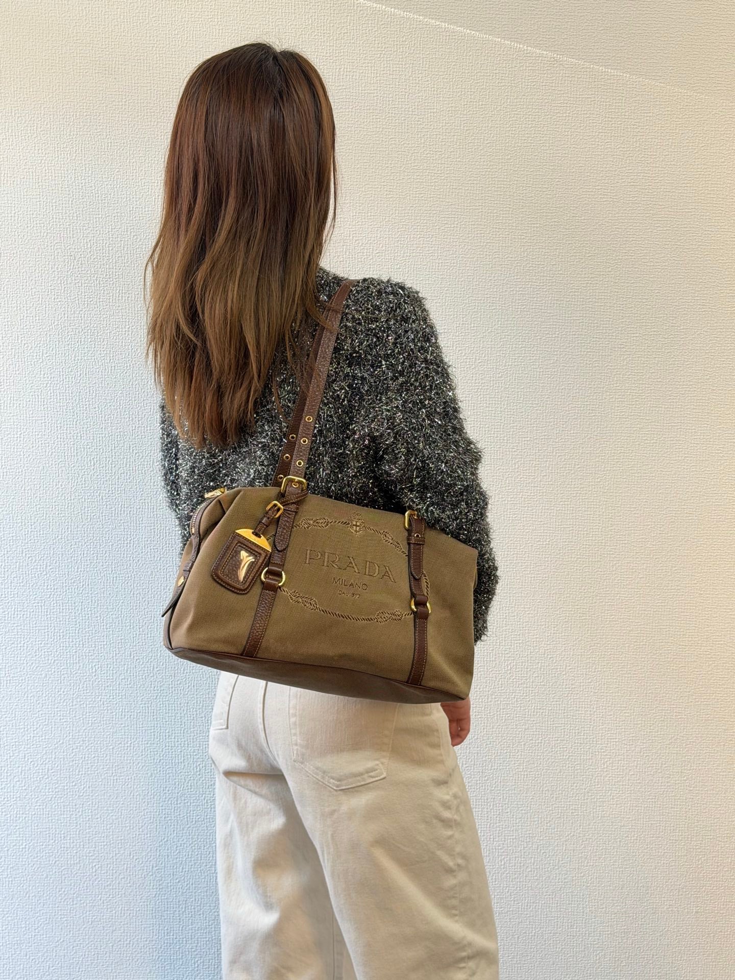 PRADA Canvas Pre-loved Handbag