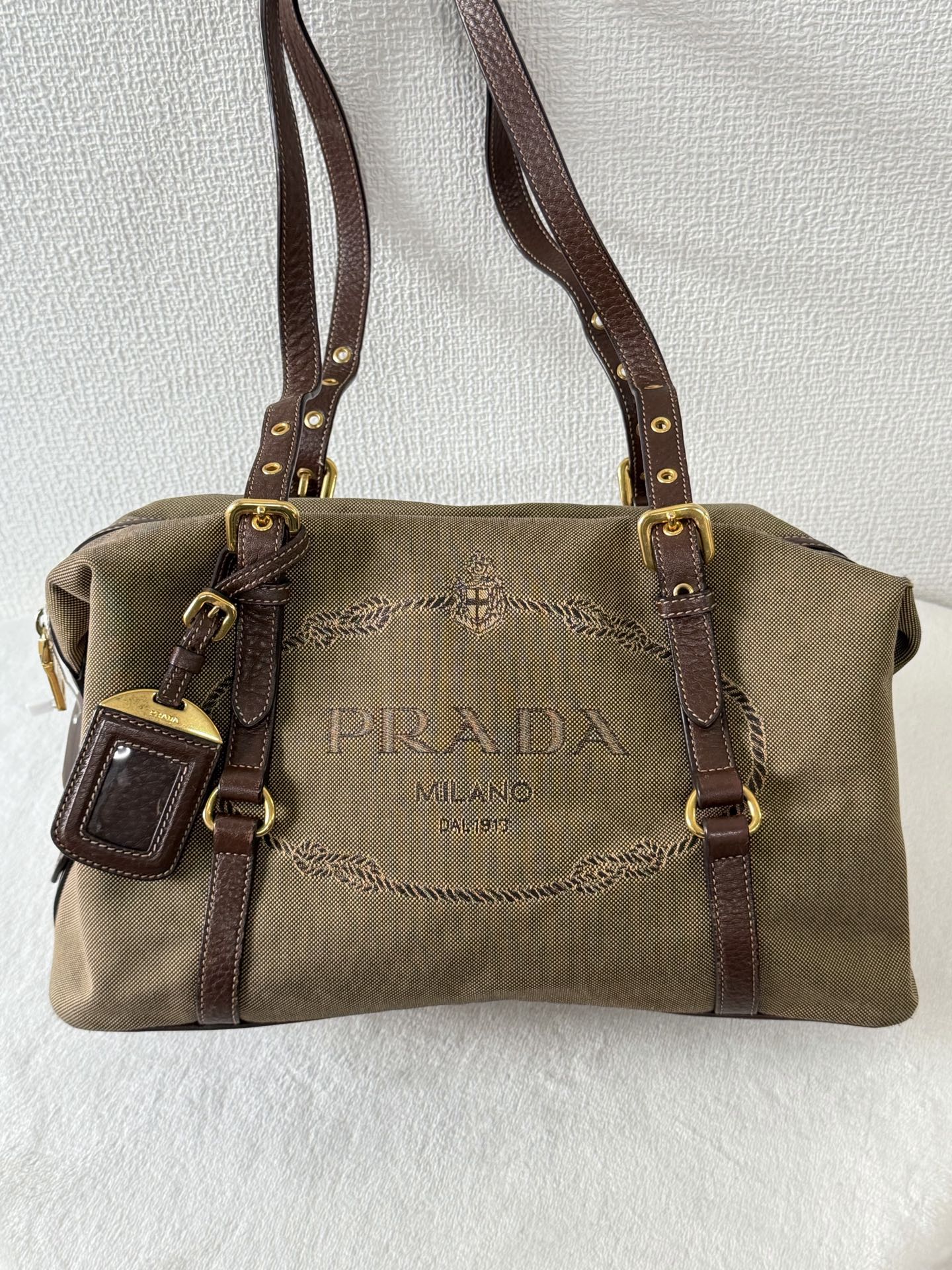 PRADA Canvas Pre-loved Handbag