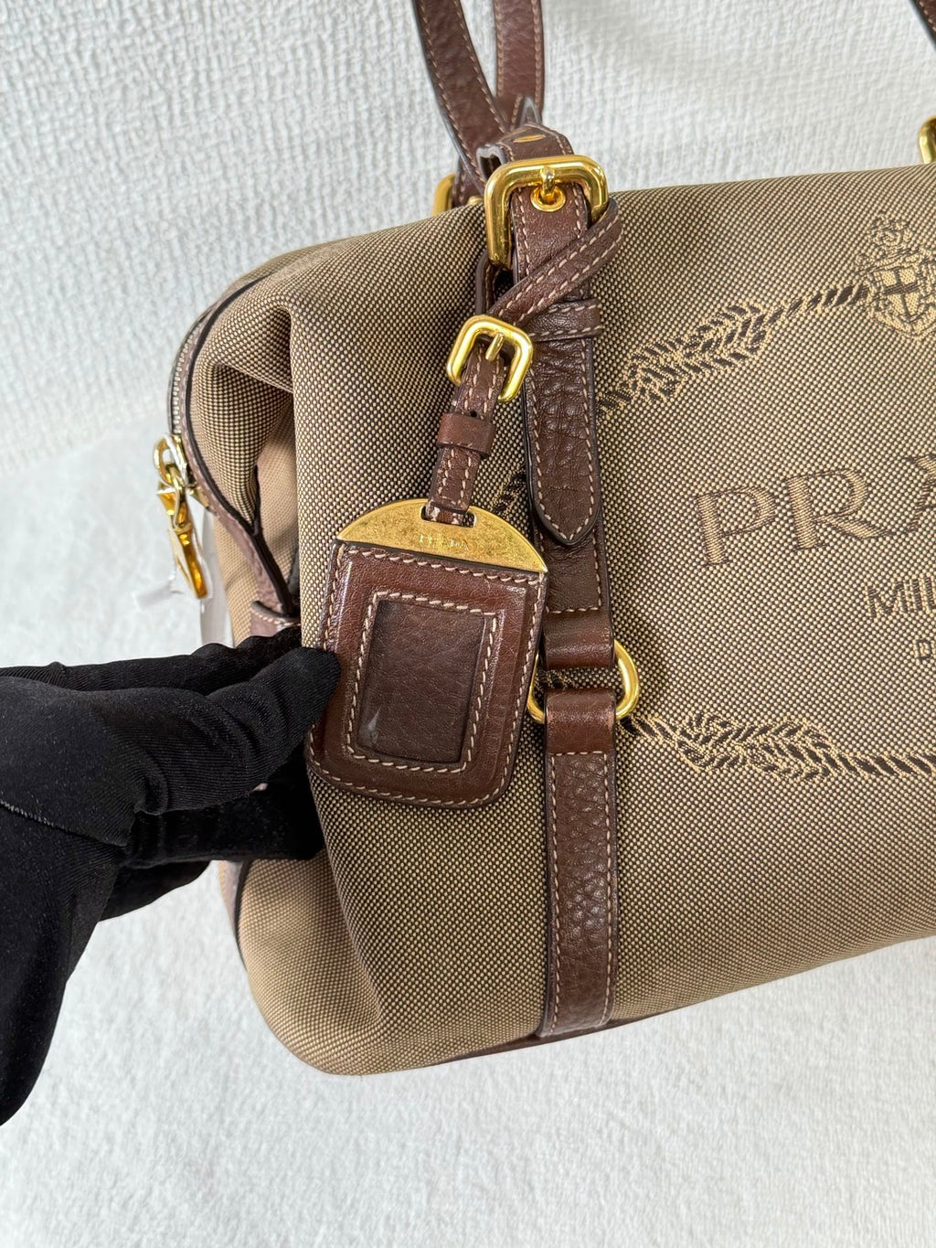 PRADA Canvas Pre-loved Handbag