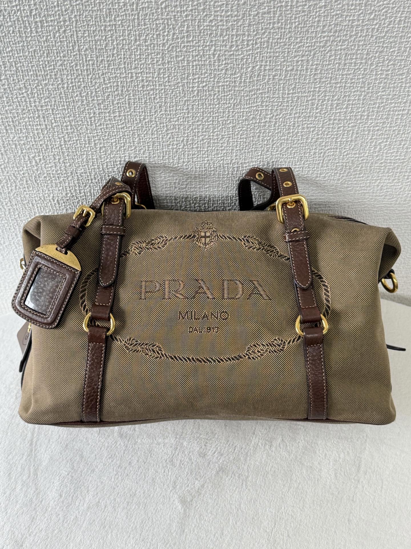 PRADA Canvas Pre-loved Handbag