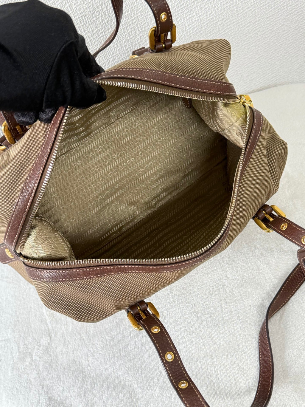 PRADA Canvas Pre-loved Handbag