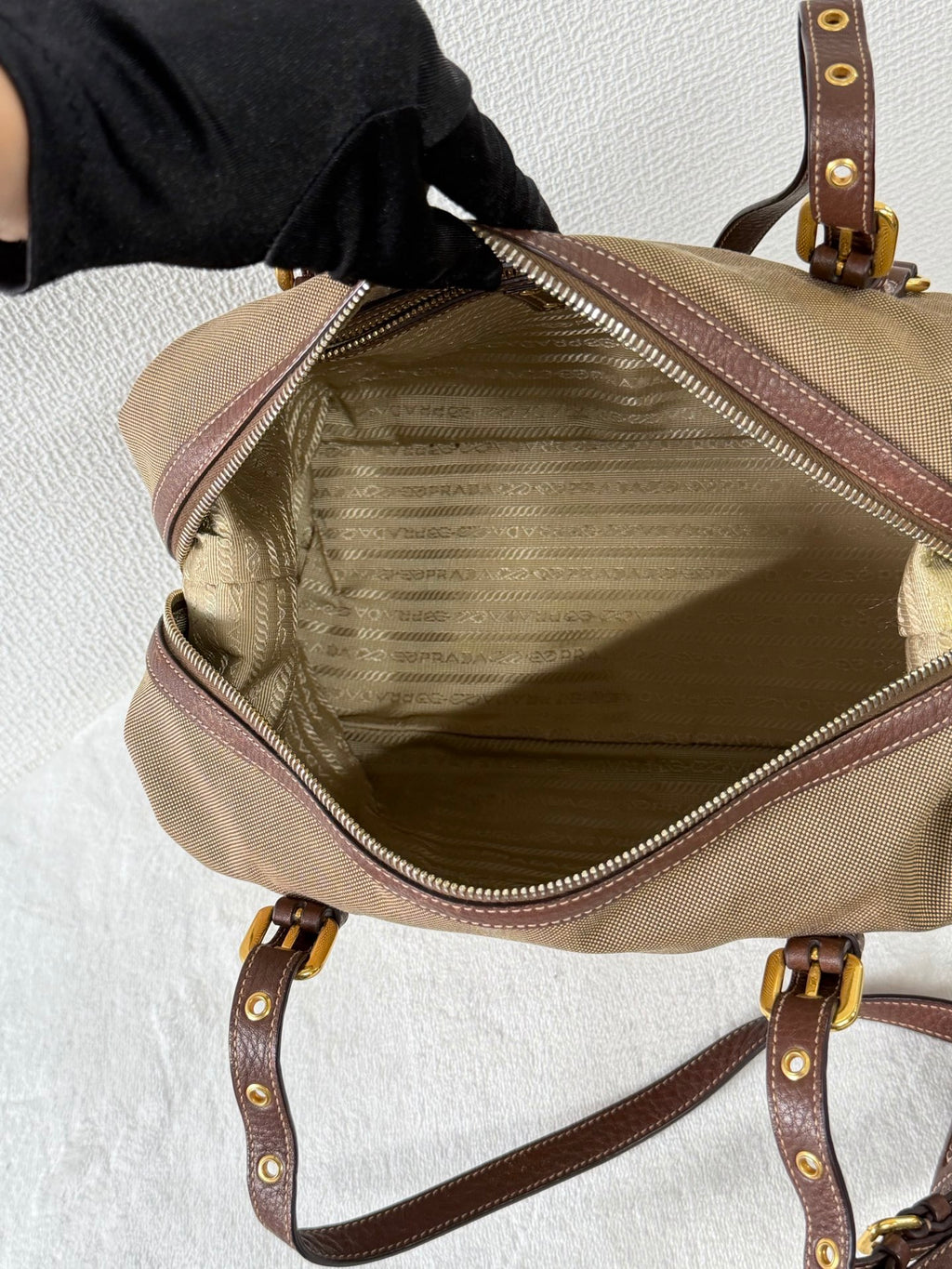 PRADA Canvas Pre-loved Handbag