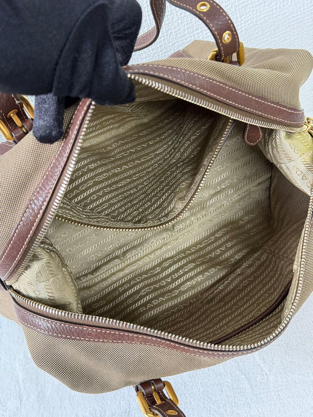 PRADA Canvas Pre-loved Handbag