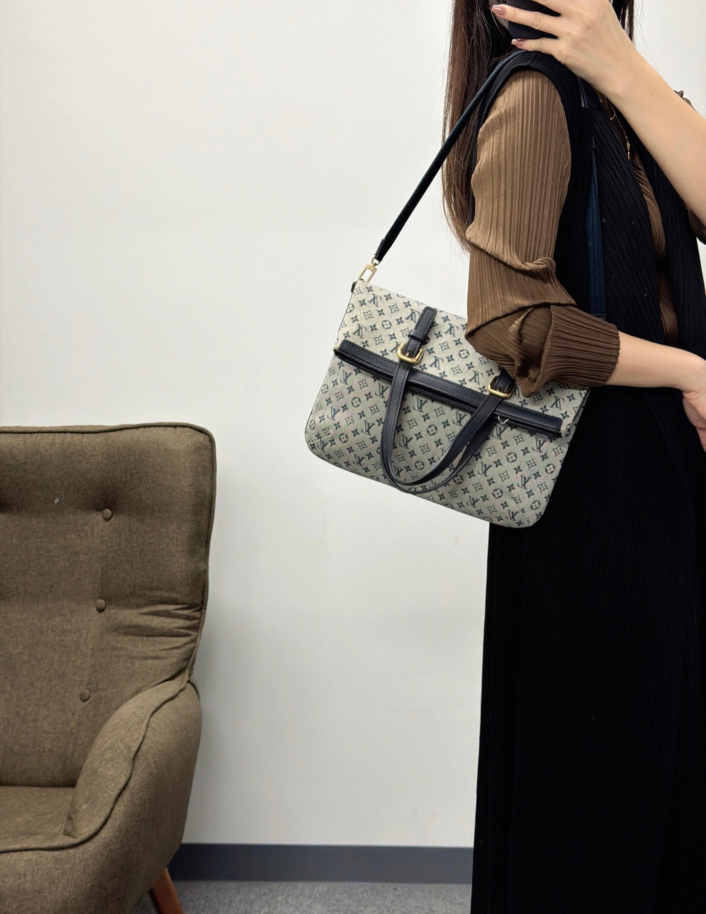 LOUIS VUITTON Denim Monogram Shoulderbag