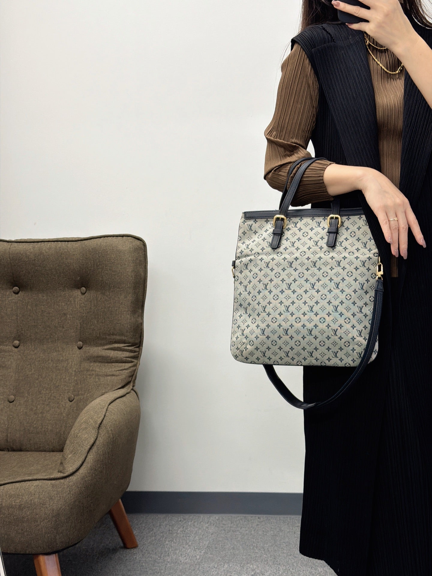 LOUIS VUITTON Denim Monogram Shoulderbag
