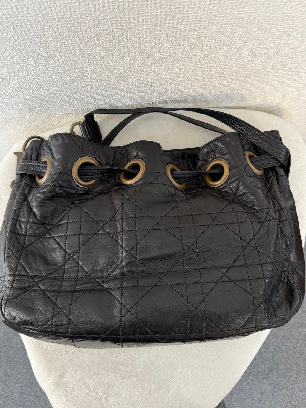 CHRISTIAN DIOR Stitch Genuine 2way Shoulderbag