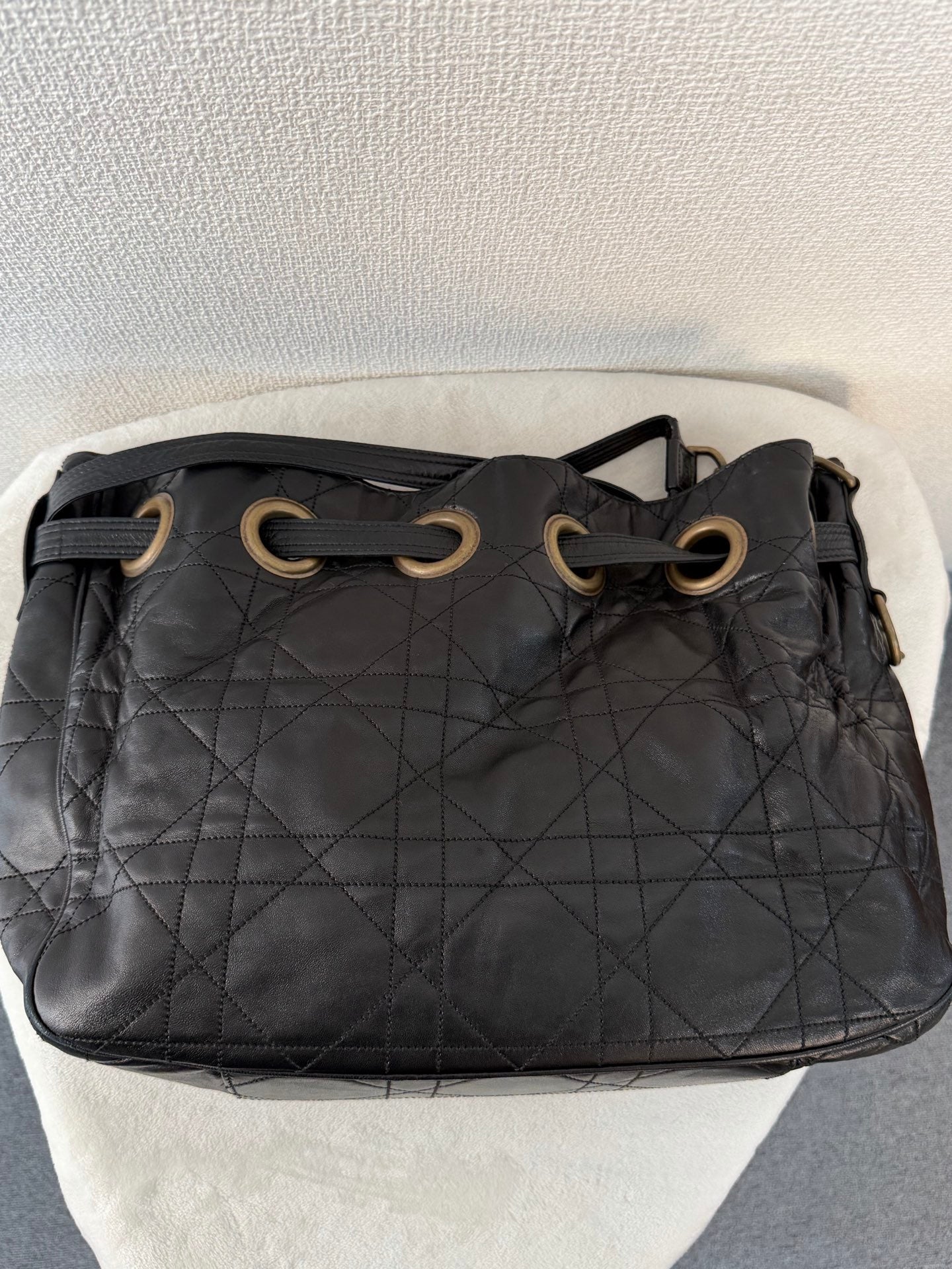 CHRISTIAN DIOR Stitch Genuine 2way Shoulderbag