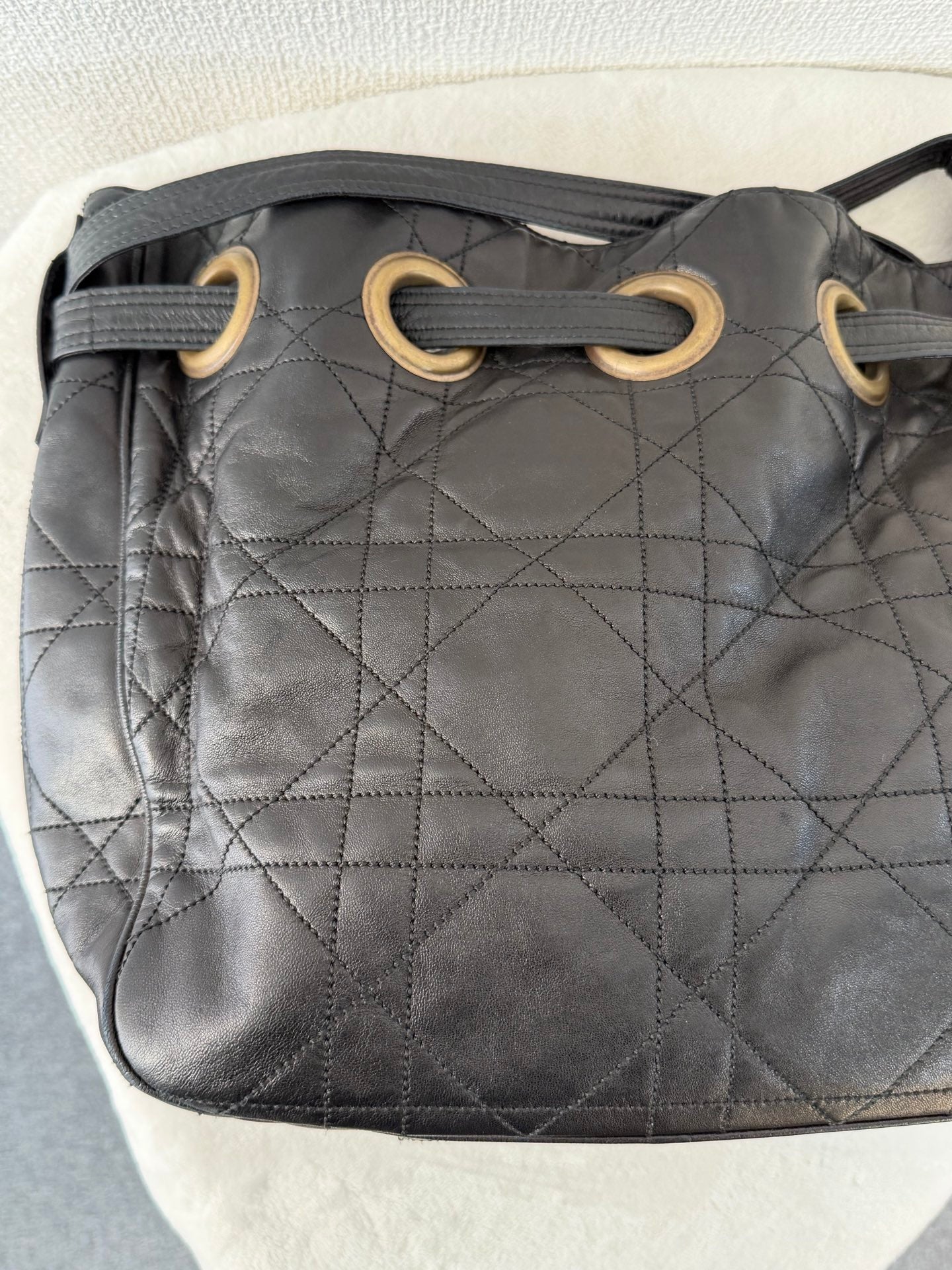 CHRISTIAN DIOR Stitch Genuine 2way Shoulderbag