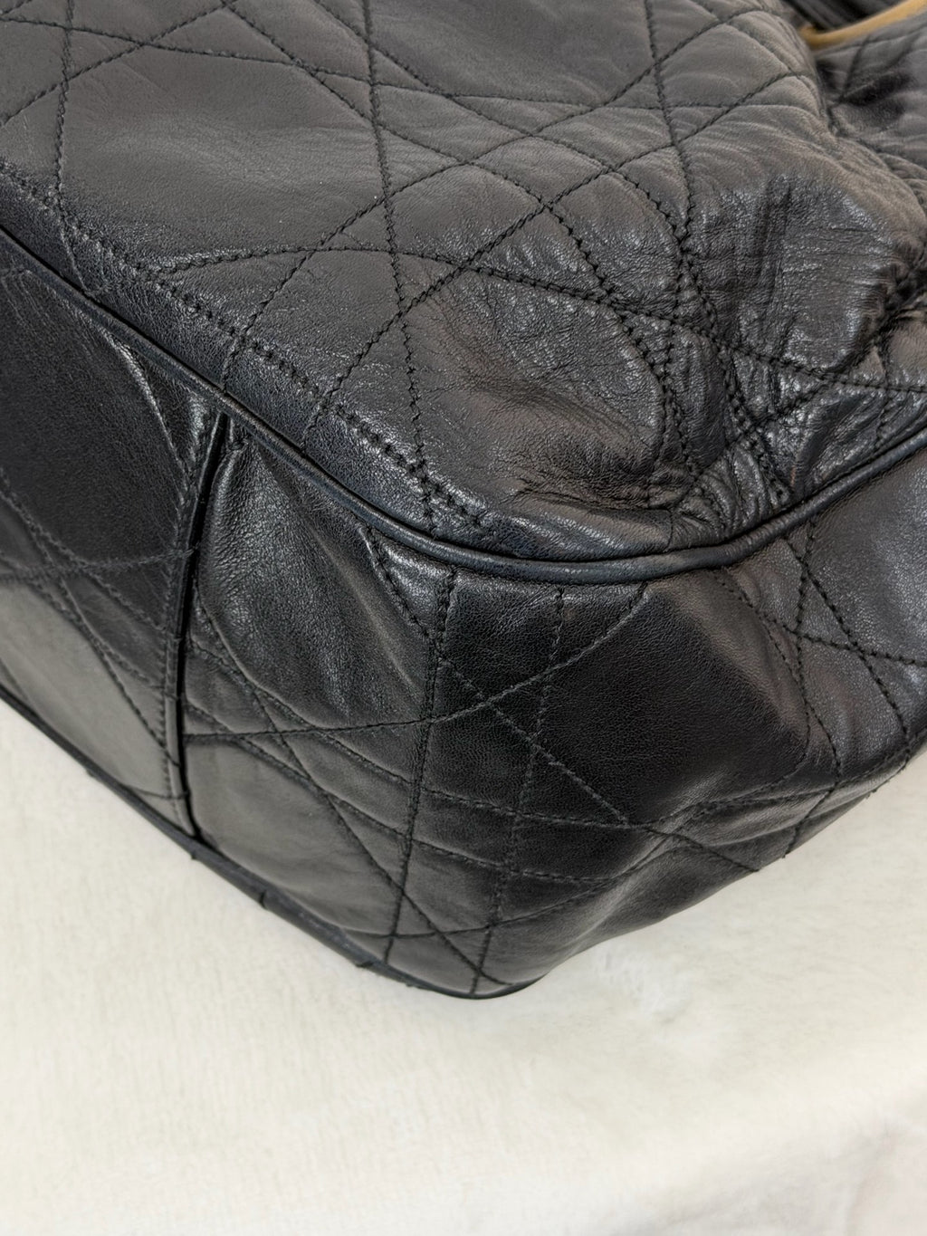 CHRISTIAN DIOR Stitch Genuine 2way Shoulderbag