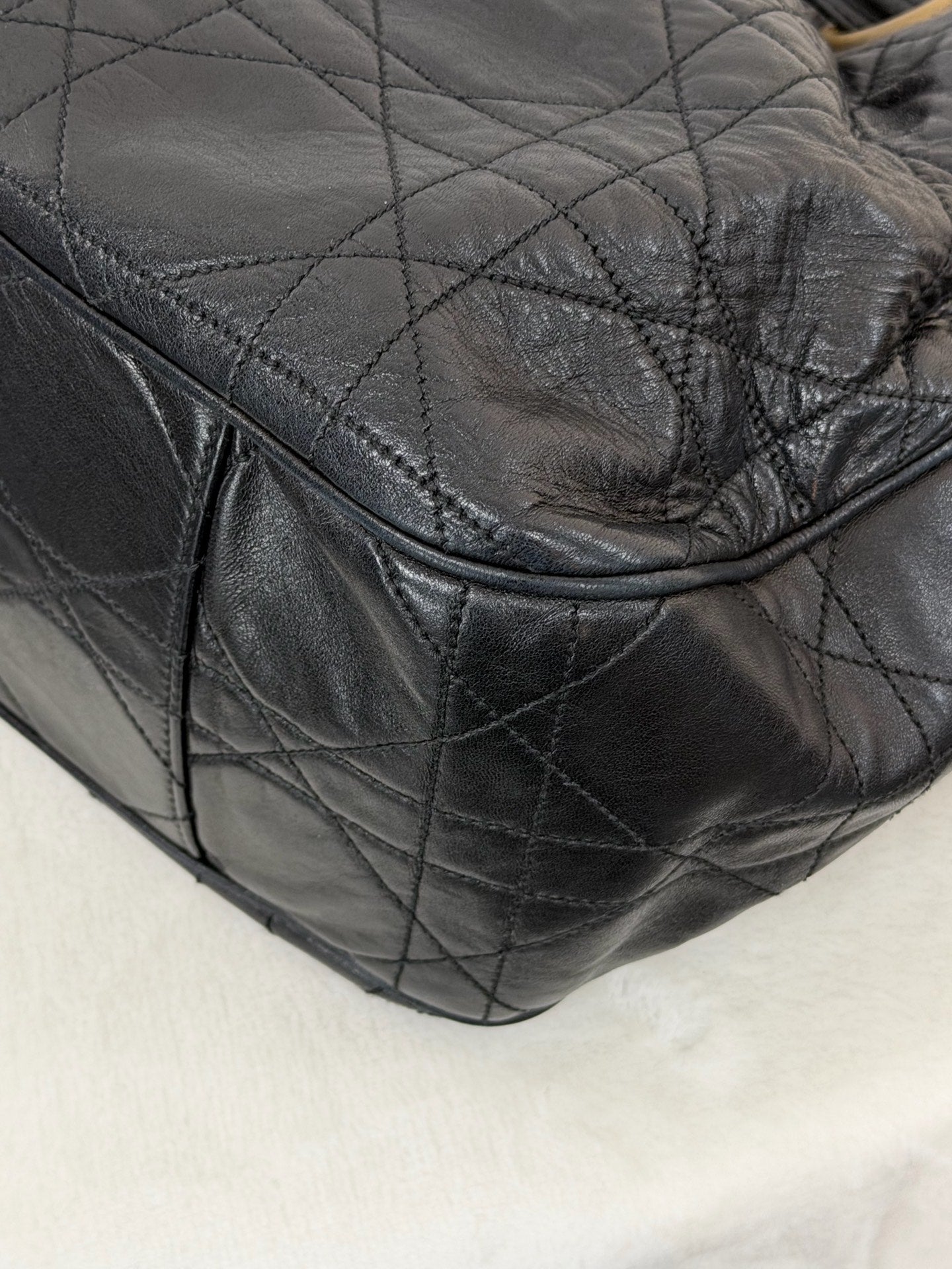 CHRISTIAN DIOR Stitch Genuine 2way Shoulderbag