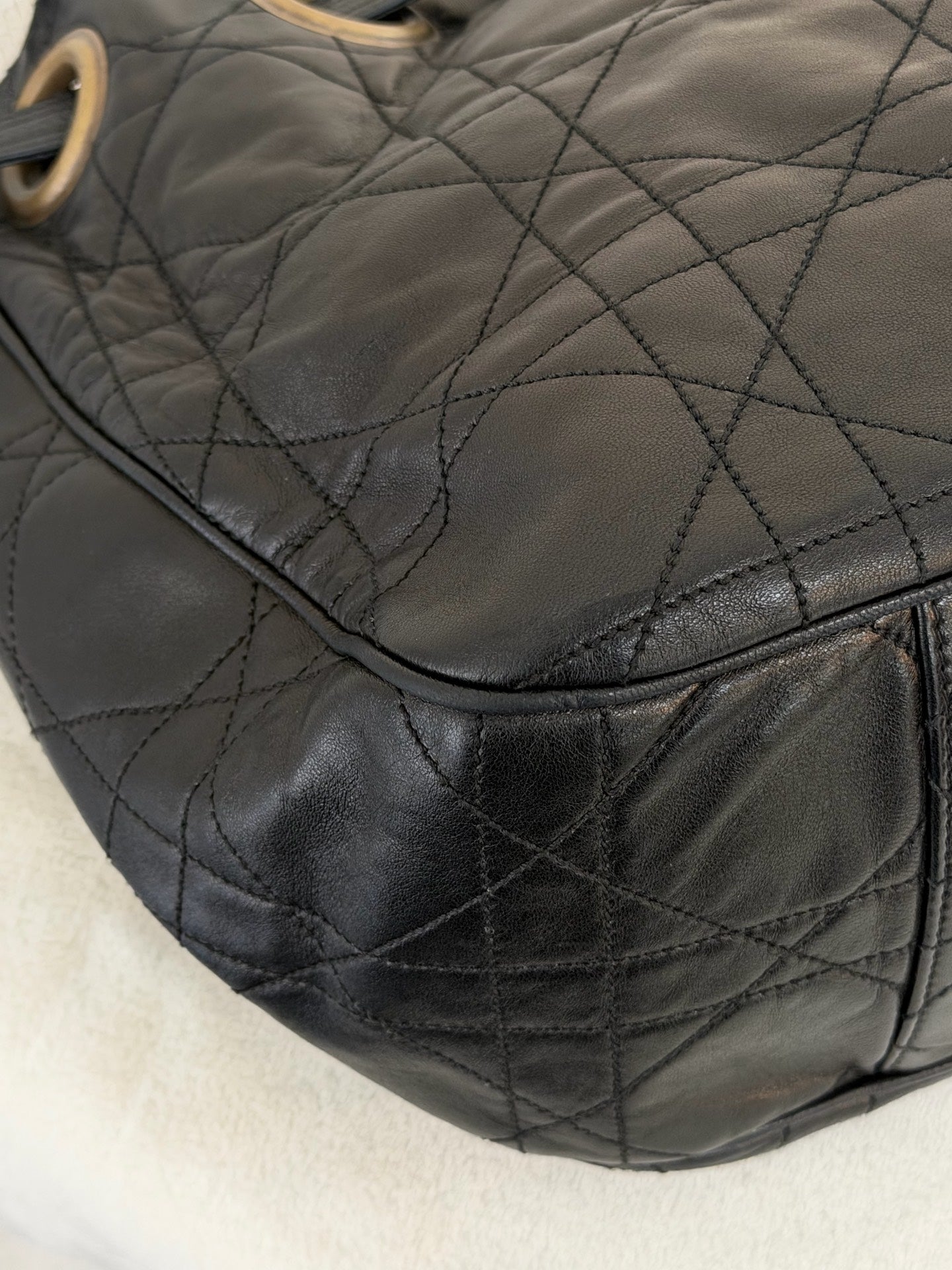 CHRISTIAN DIOR Stitch Genuine 2way Shoulderbag