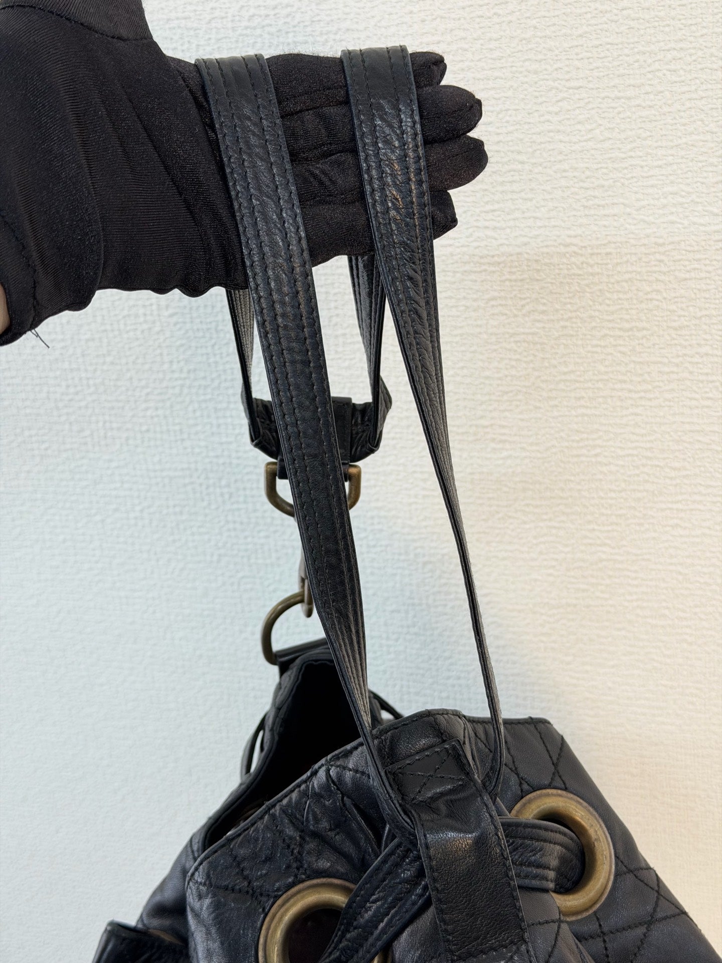 CHRISTIAN DIOR Stitch Genuine 2way Shoulderbag