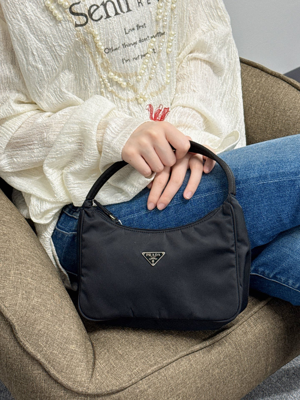 PRADA Nylon Mini Hobobag