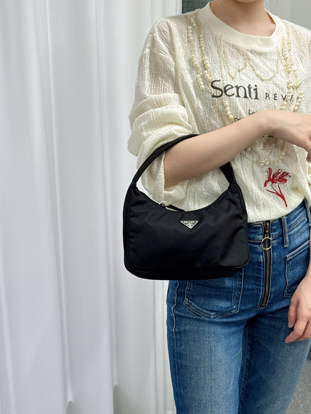 PRADA Nylon Mini Hobobag