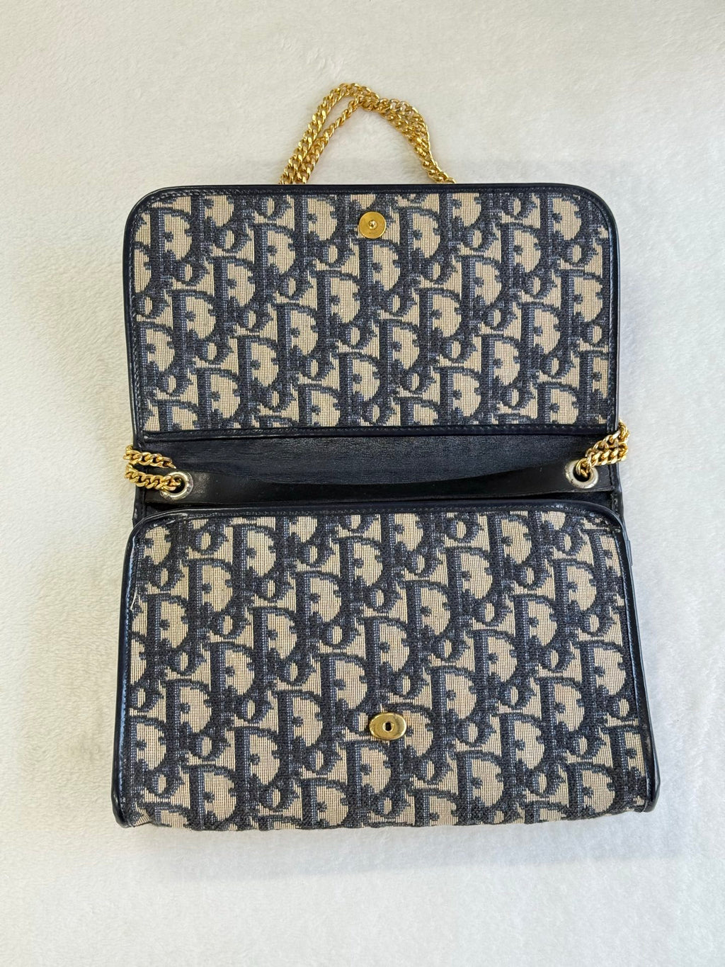 CHRISTIAN DIOR Oblique Flap Chainbag