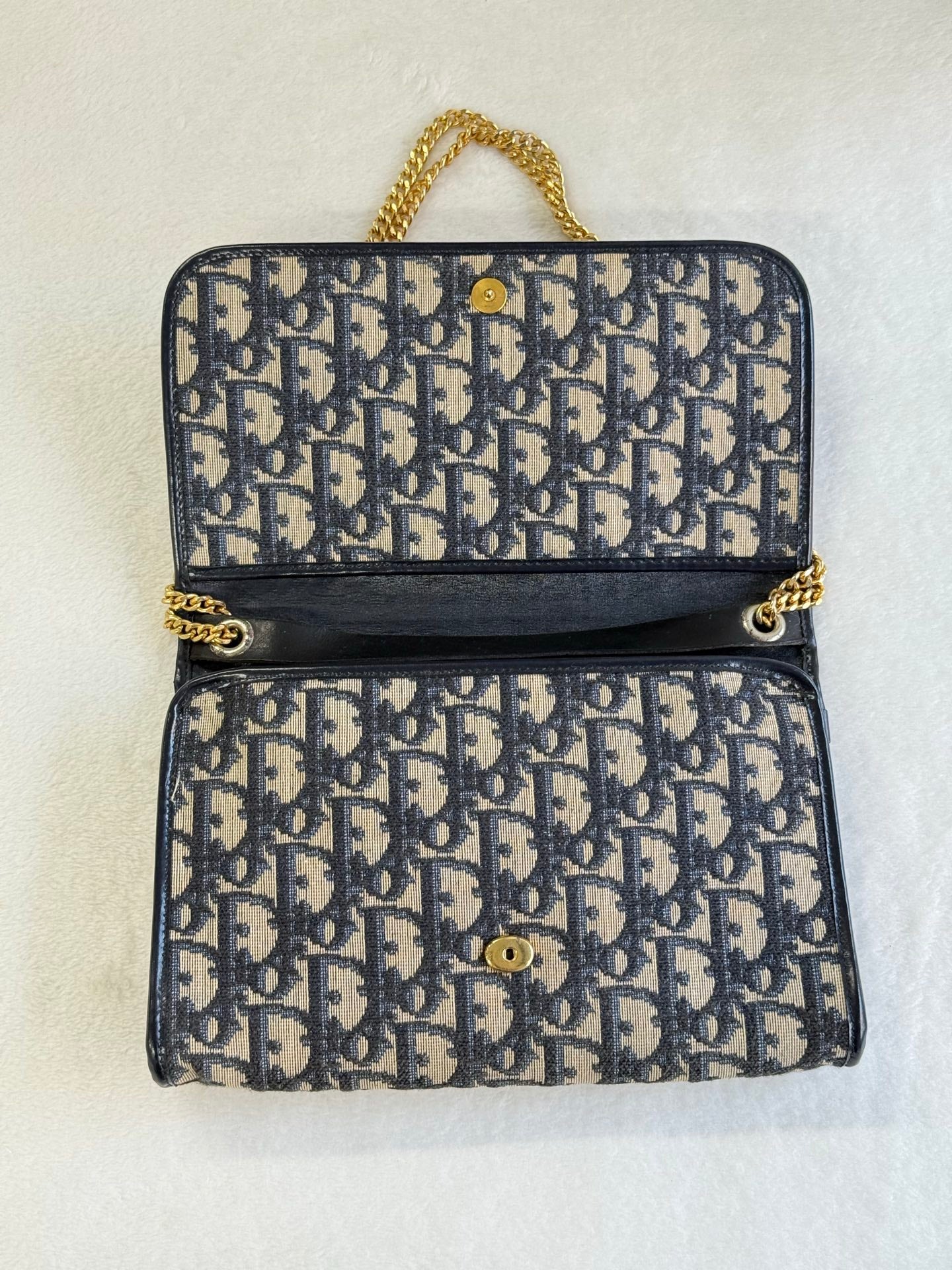 CHRISTIAN DIOR Oblique Flap Chainbag