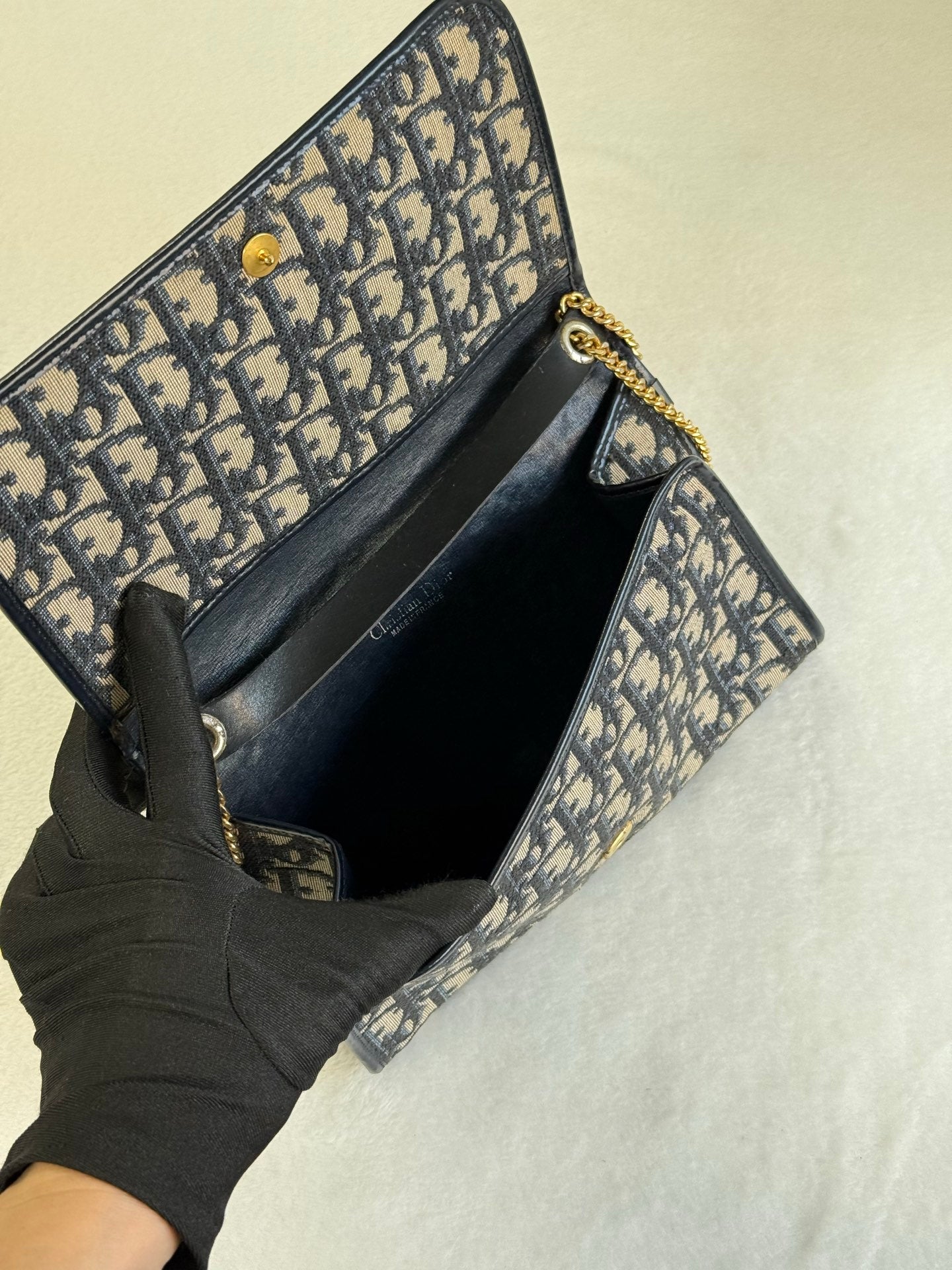 CHRISTIAN DIOR Oblique Flap Chainbag
