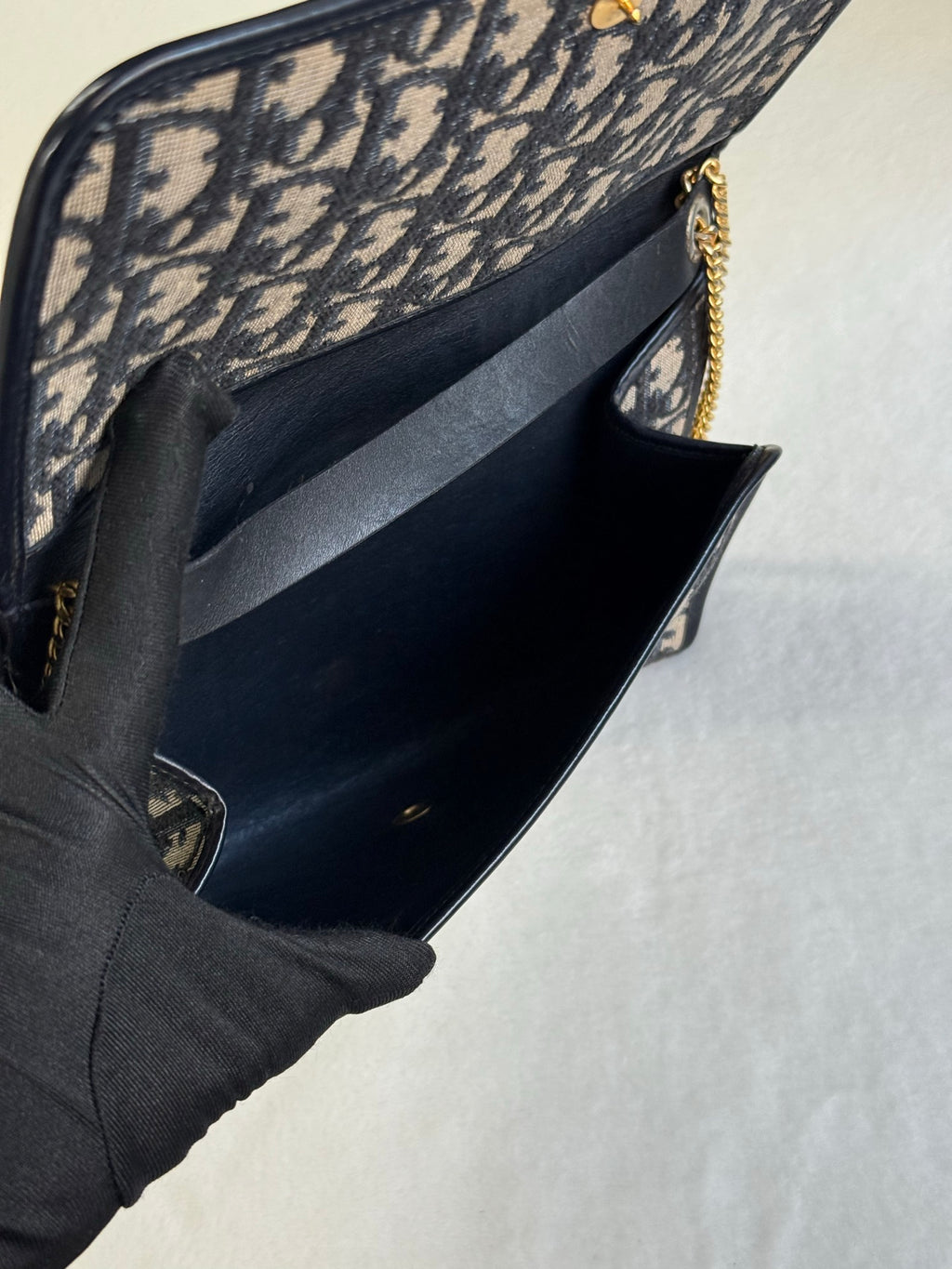 CHRISTIAN DIOR Oblique Flap Chainbag