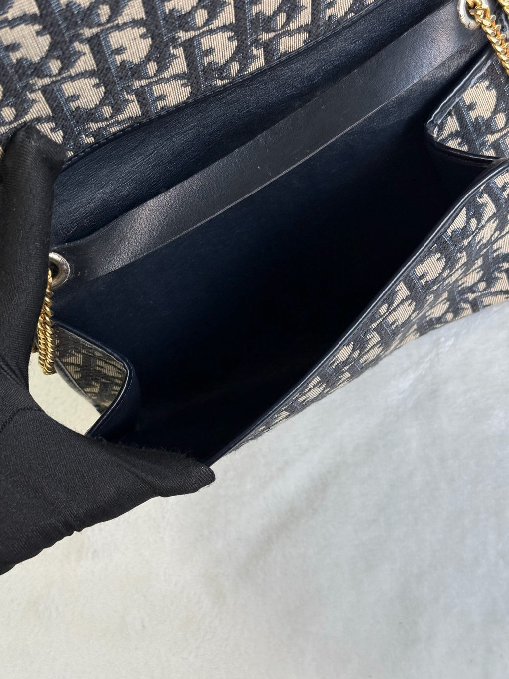 CHRISTIAN DIOR Oblique Flap Chainbag