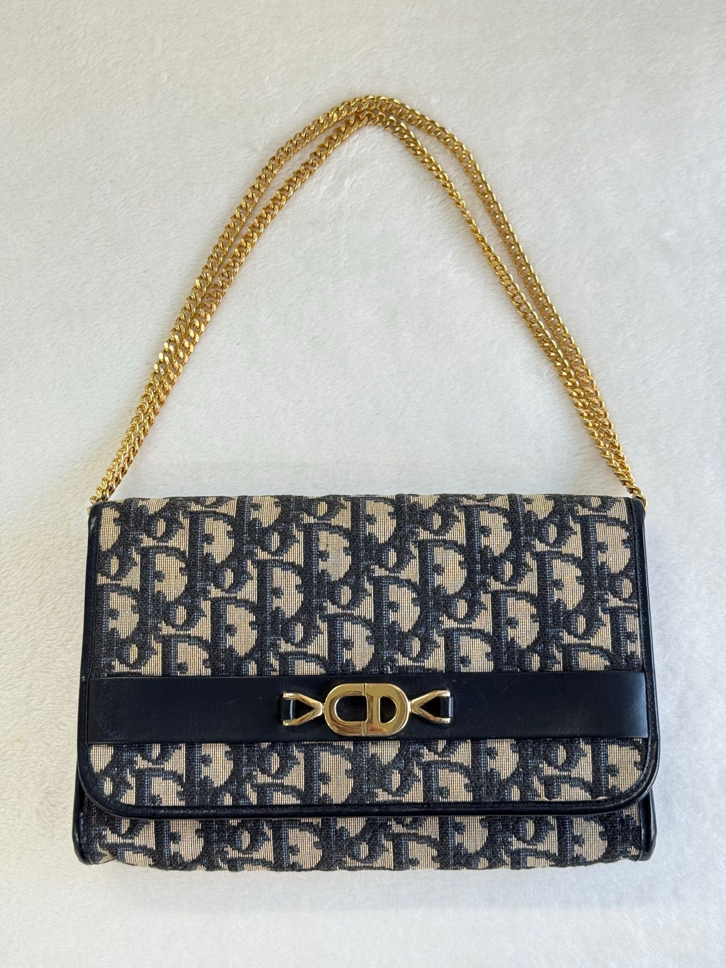 CHRISTIAN DIOR Oblique Flap Chainbag