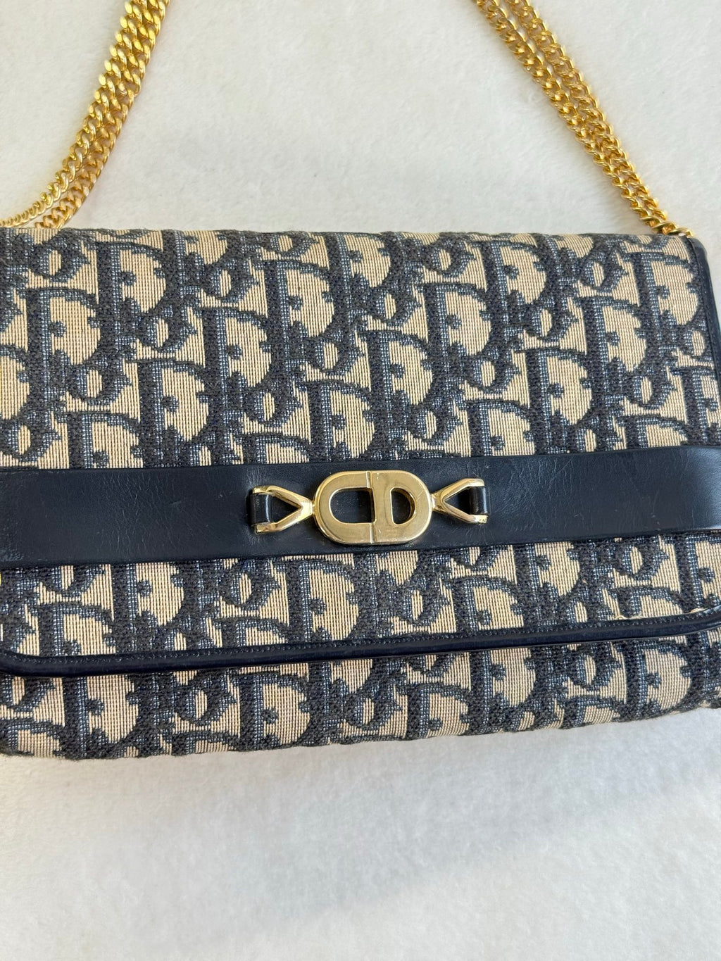 CHRISTIAN DIOR Oblique Flap Chainbag