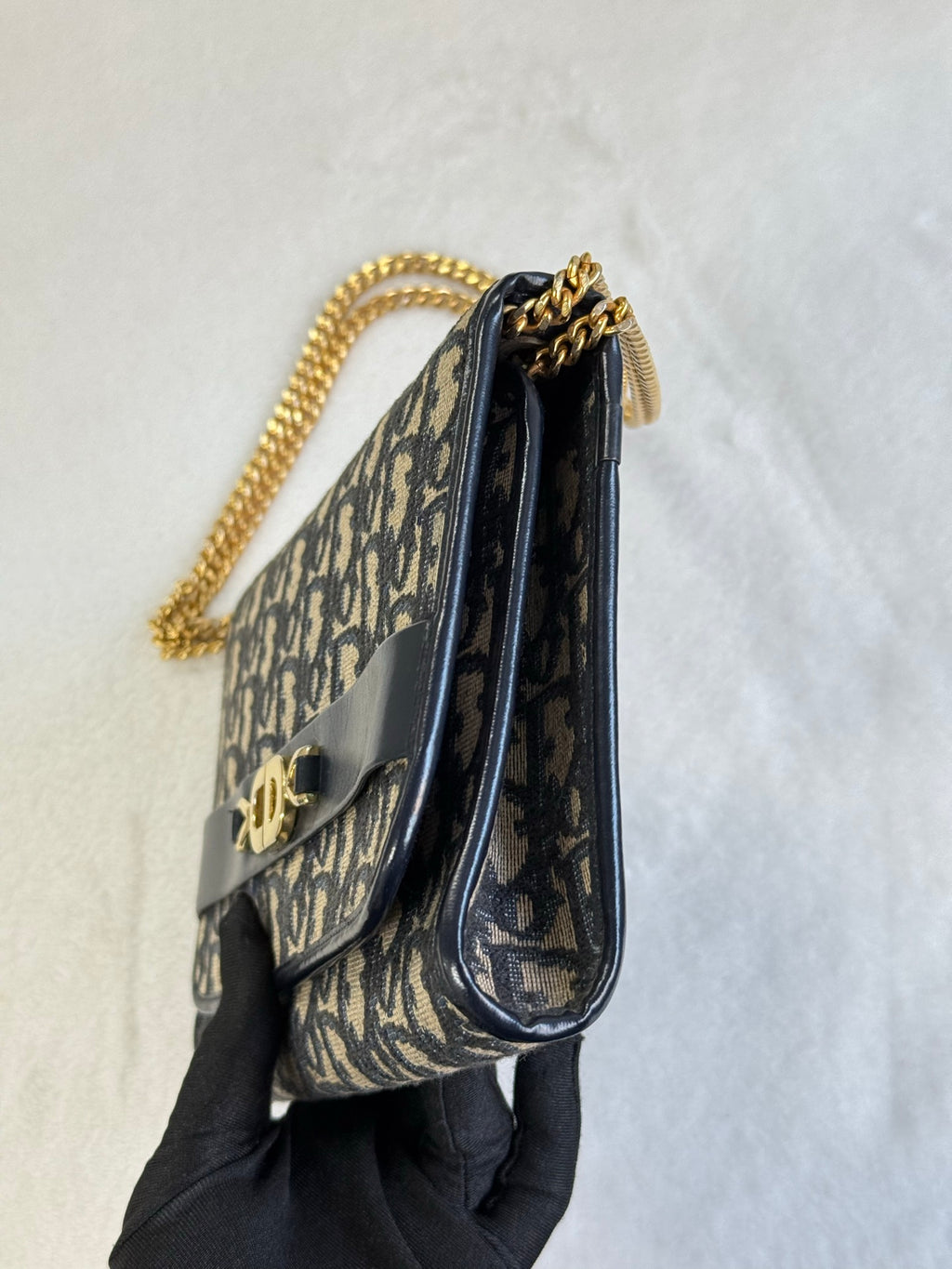 CHRISTIAN DIOR Oblique Flap Chainbag