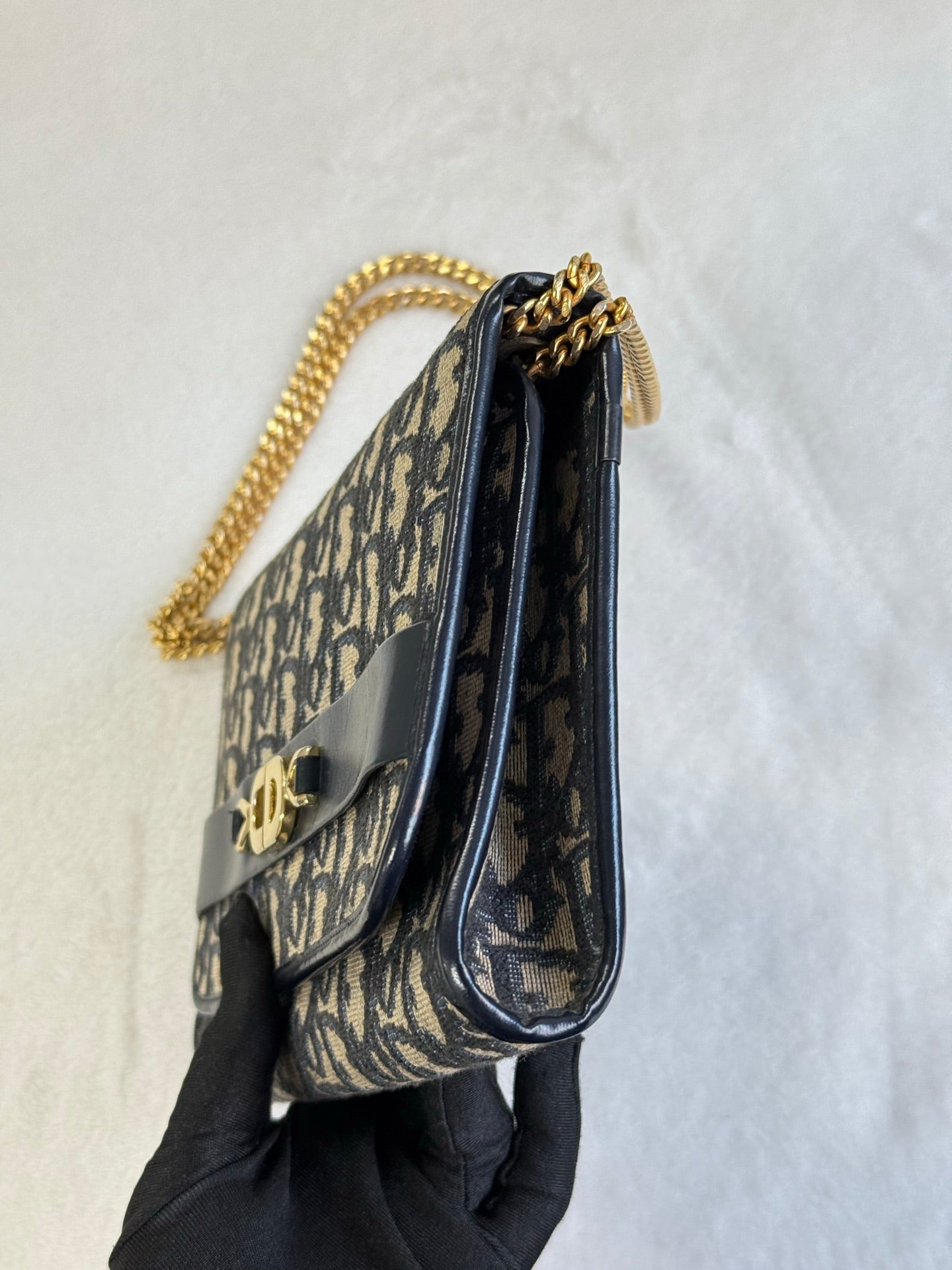 CHRISTIAN DIOR Oblique Flap Chainbag