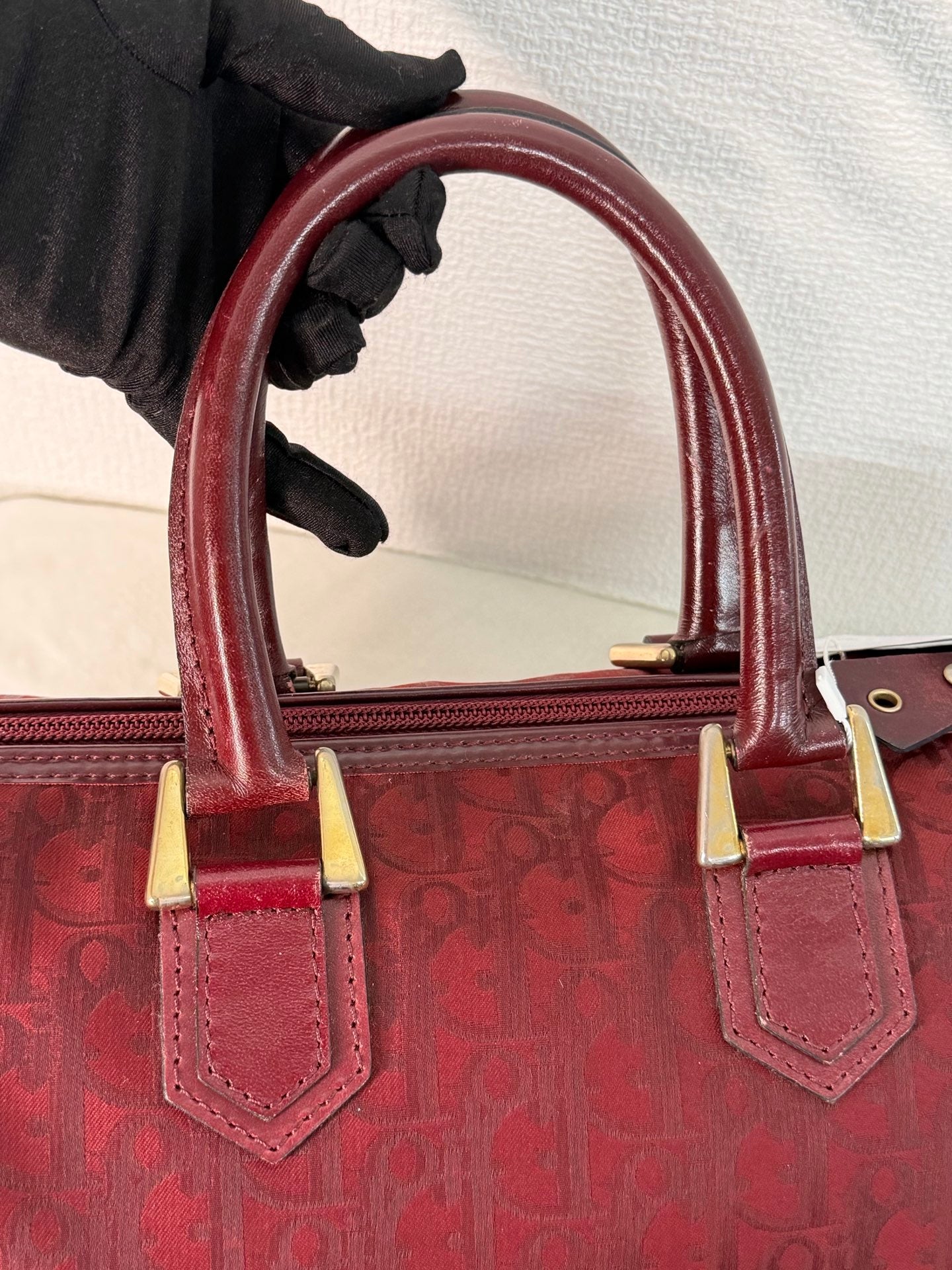 CHRISTIAN DIOR Oblique Boston Handbag