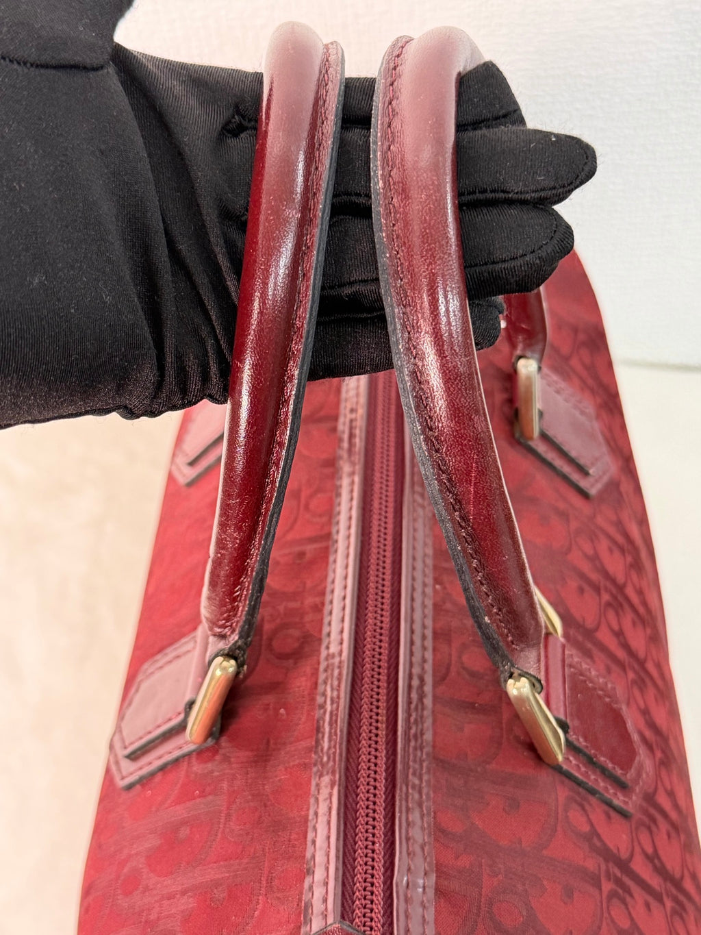 CHRISTIAN DIOR Oblique Boston Handbag